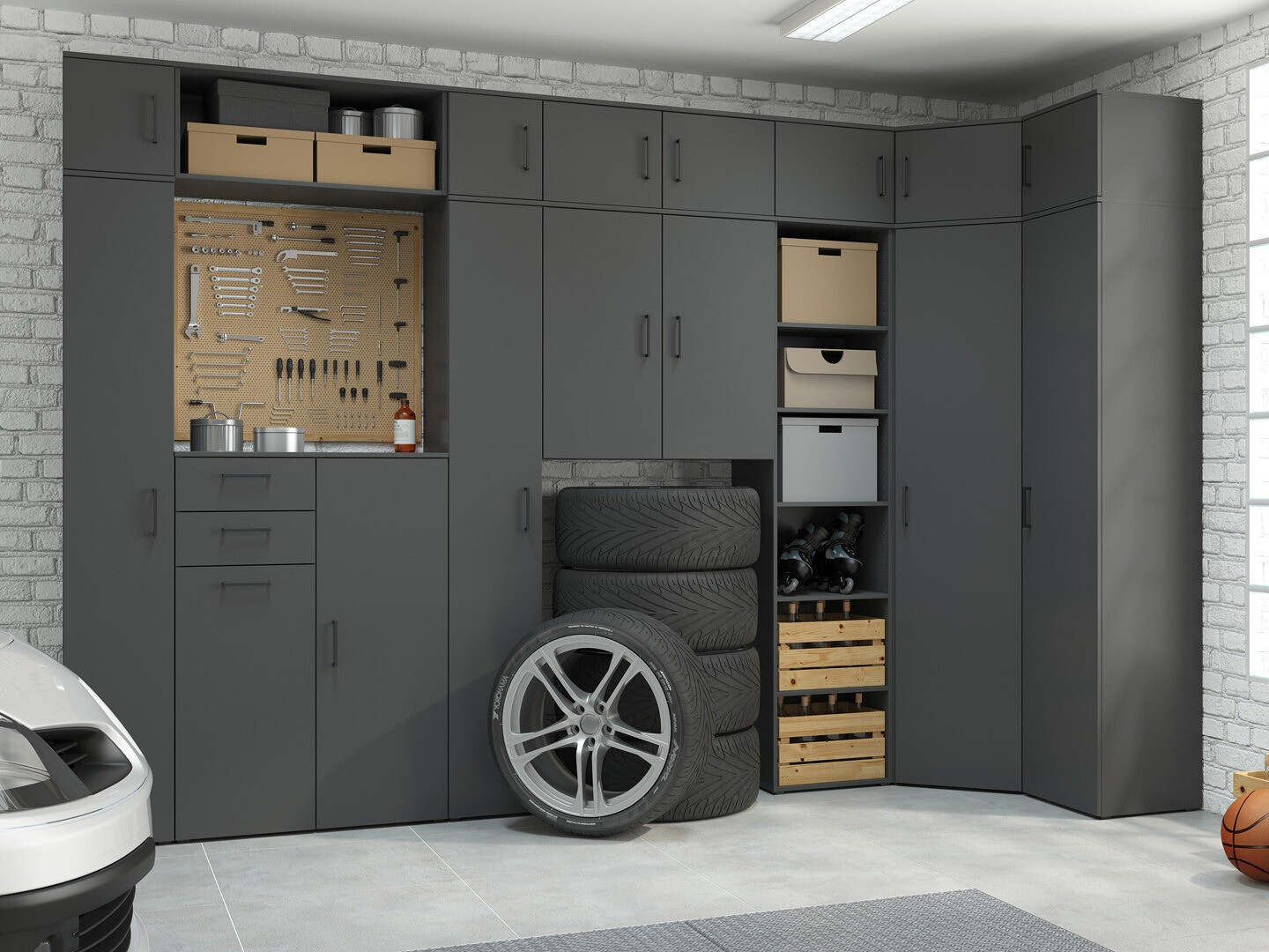 Bookcase Fenopha 190 (Graphite)