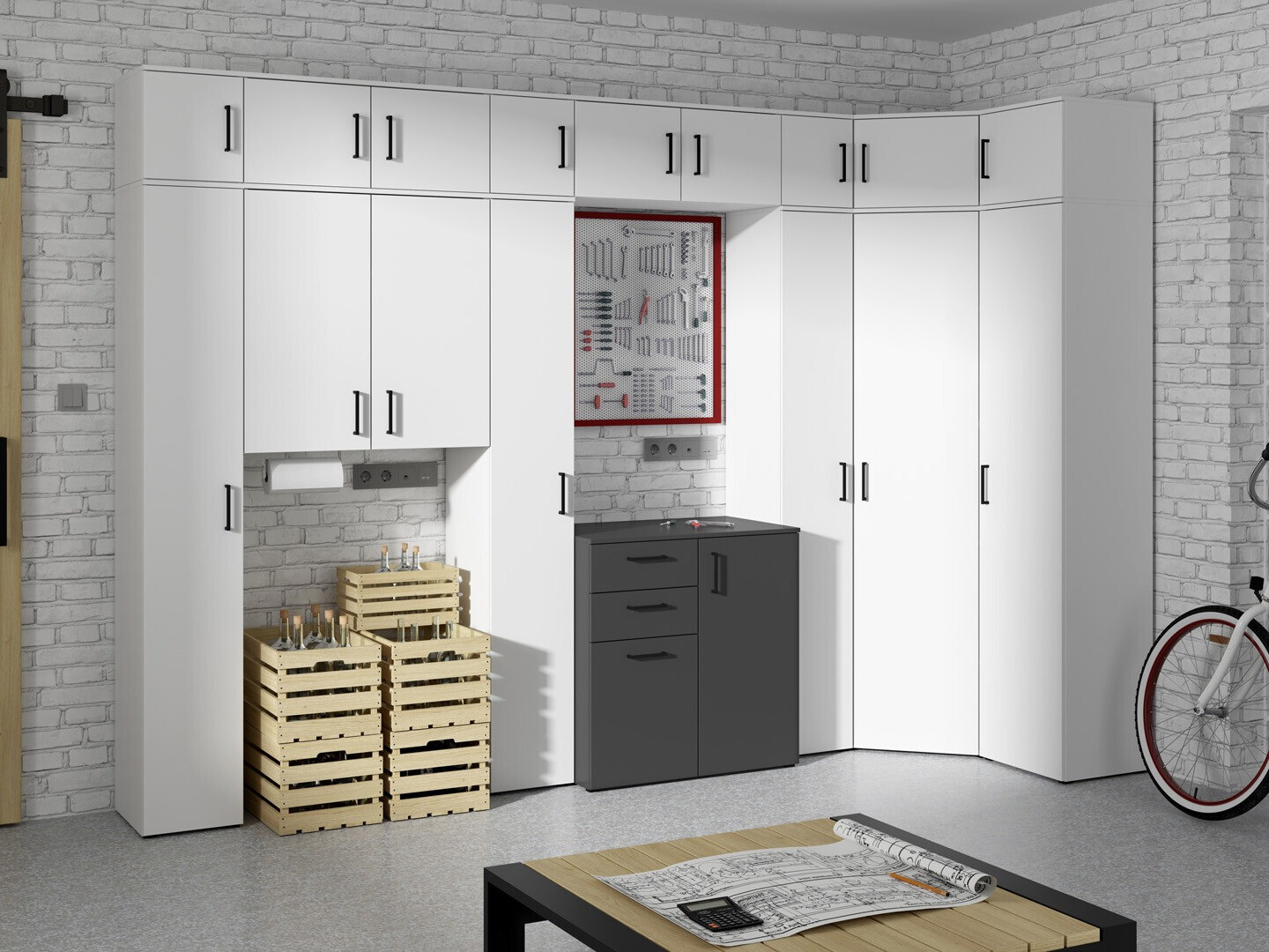Bookcase Fenopha 190 (White)