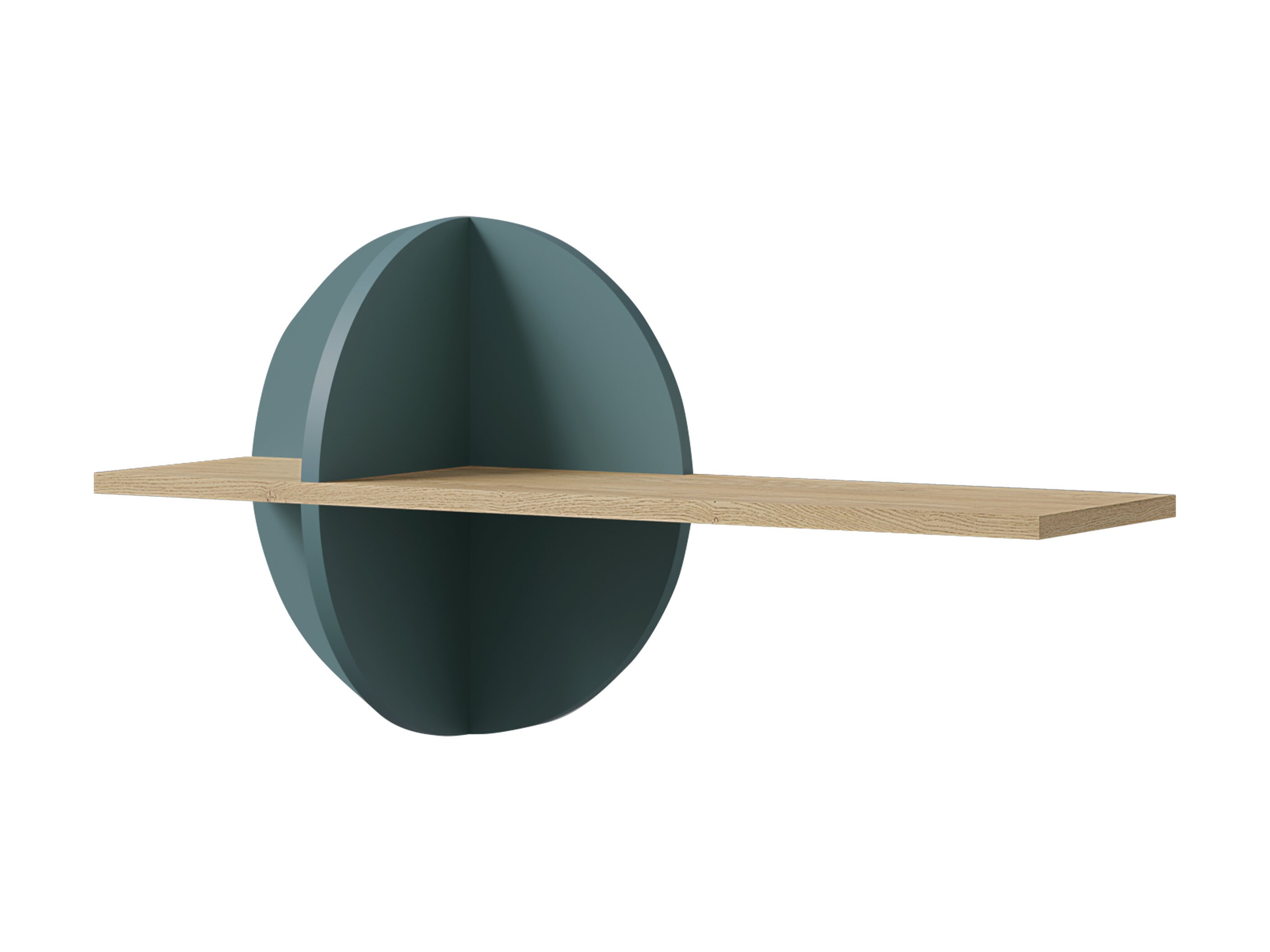 Wall shelf Fivelbi 115 (Cremona oak + Blue)