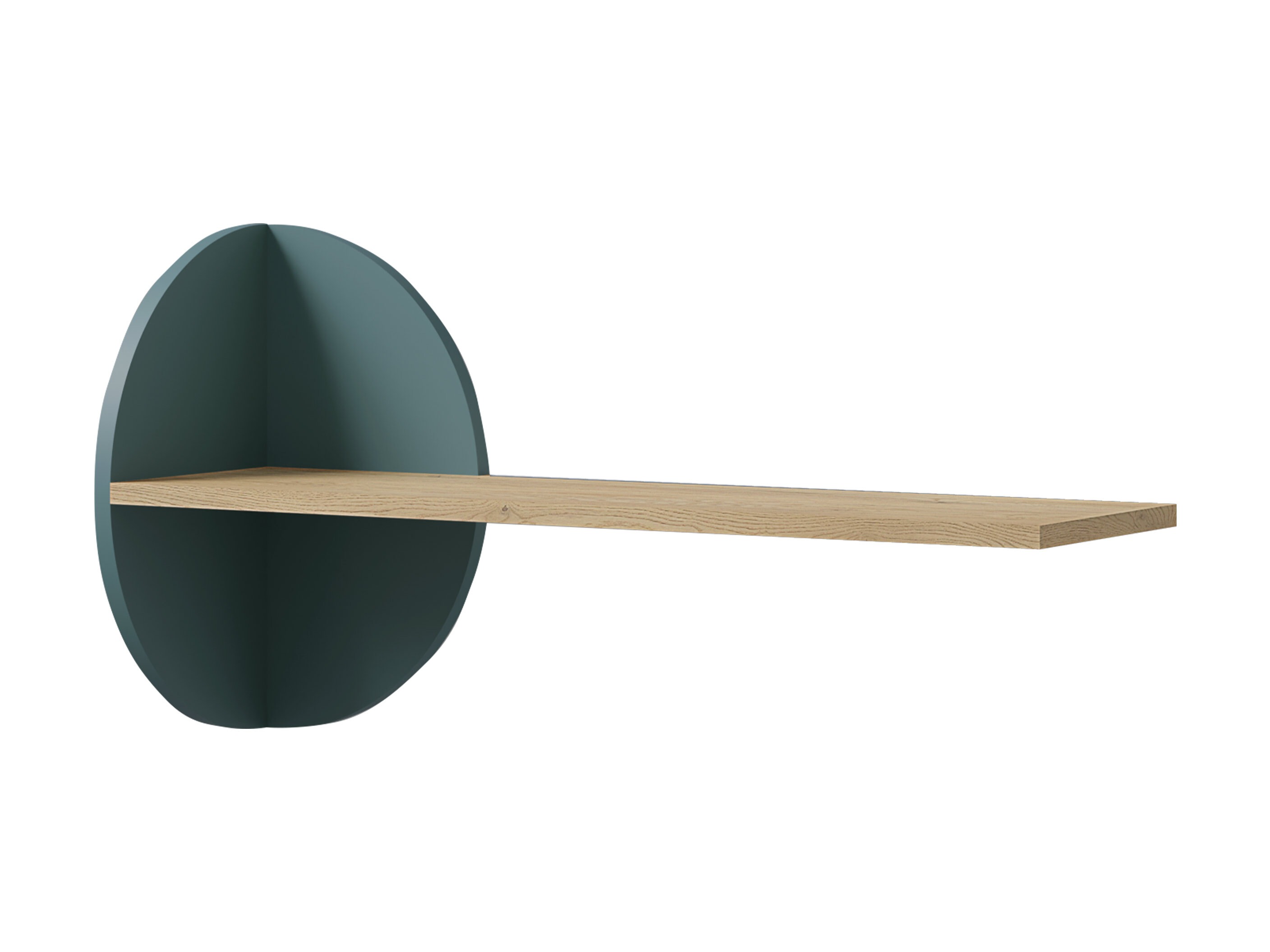 Wall shelf Fivelbi 116 (Cremona oak + Blue)