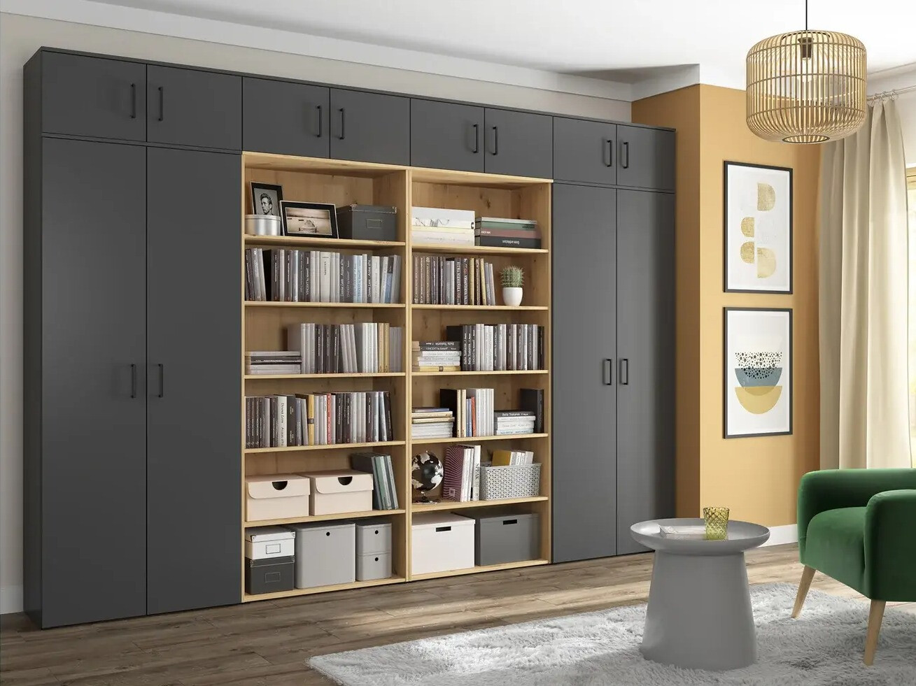Bookcase Fenopha 193 (Artisan oak)