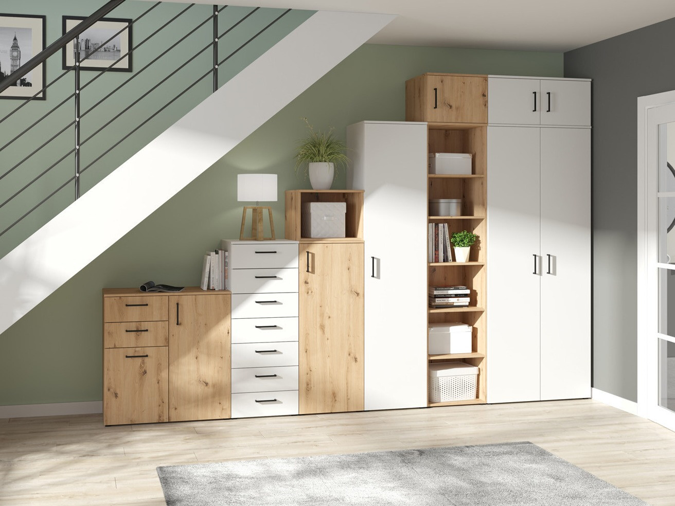 Bookcase Fenopha 195 (White)