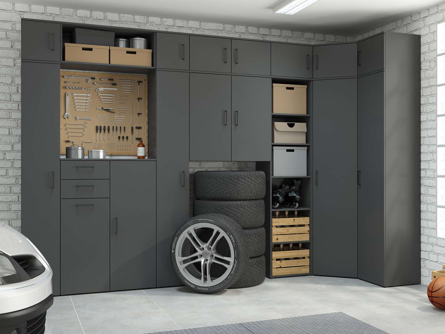 Chest of drawers Fenopha 194 (Graphite)