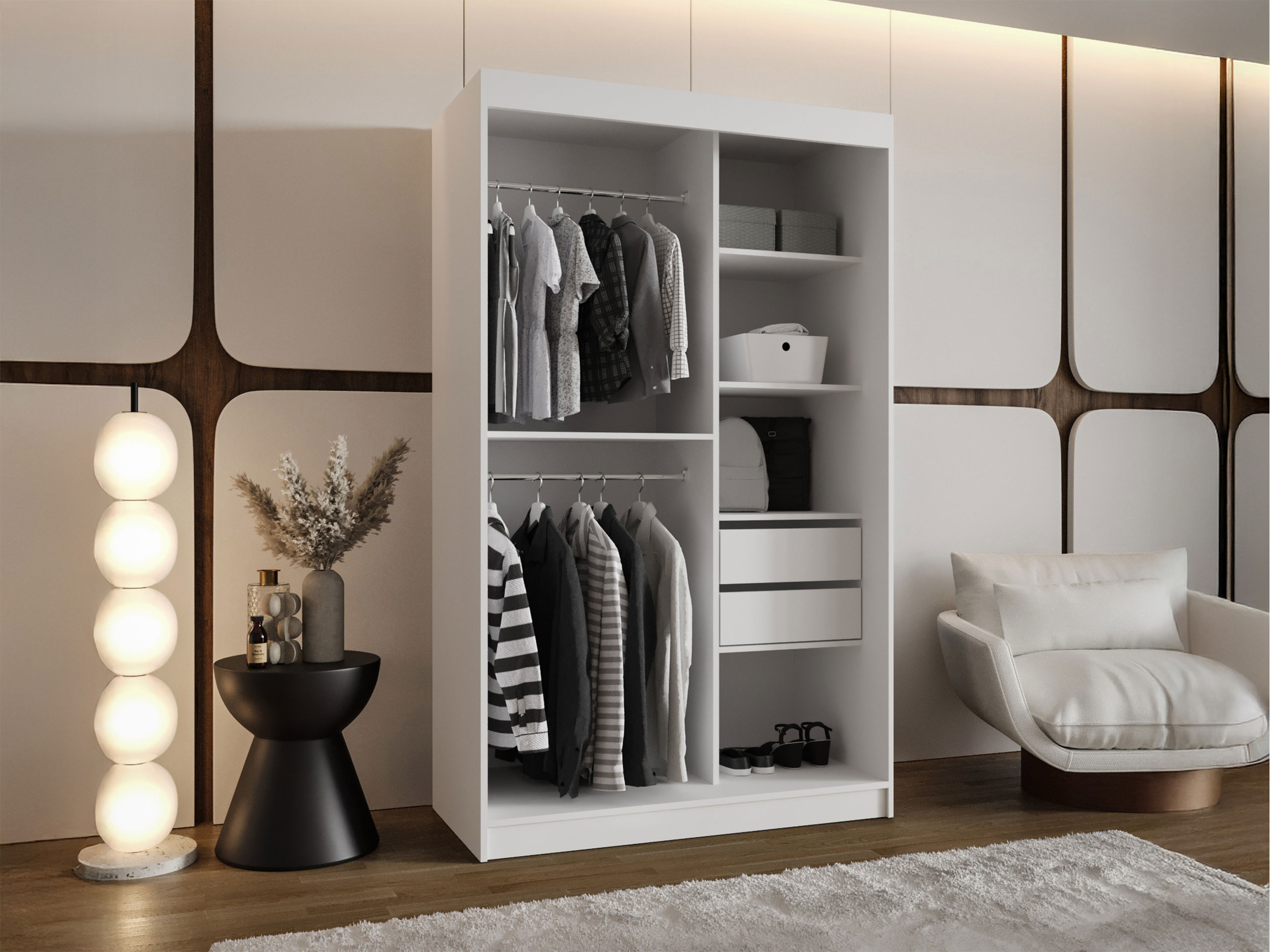 Wardrobe Hartford 504 (White)