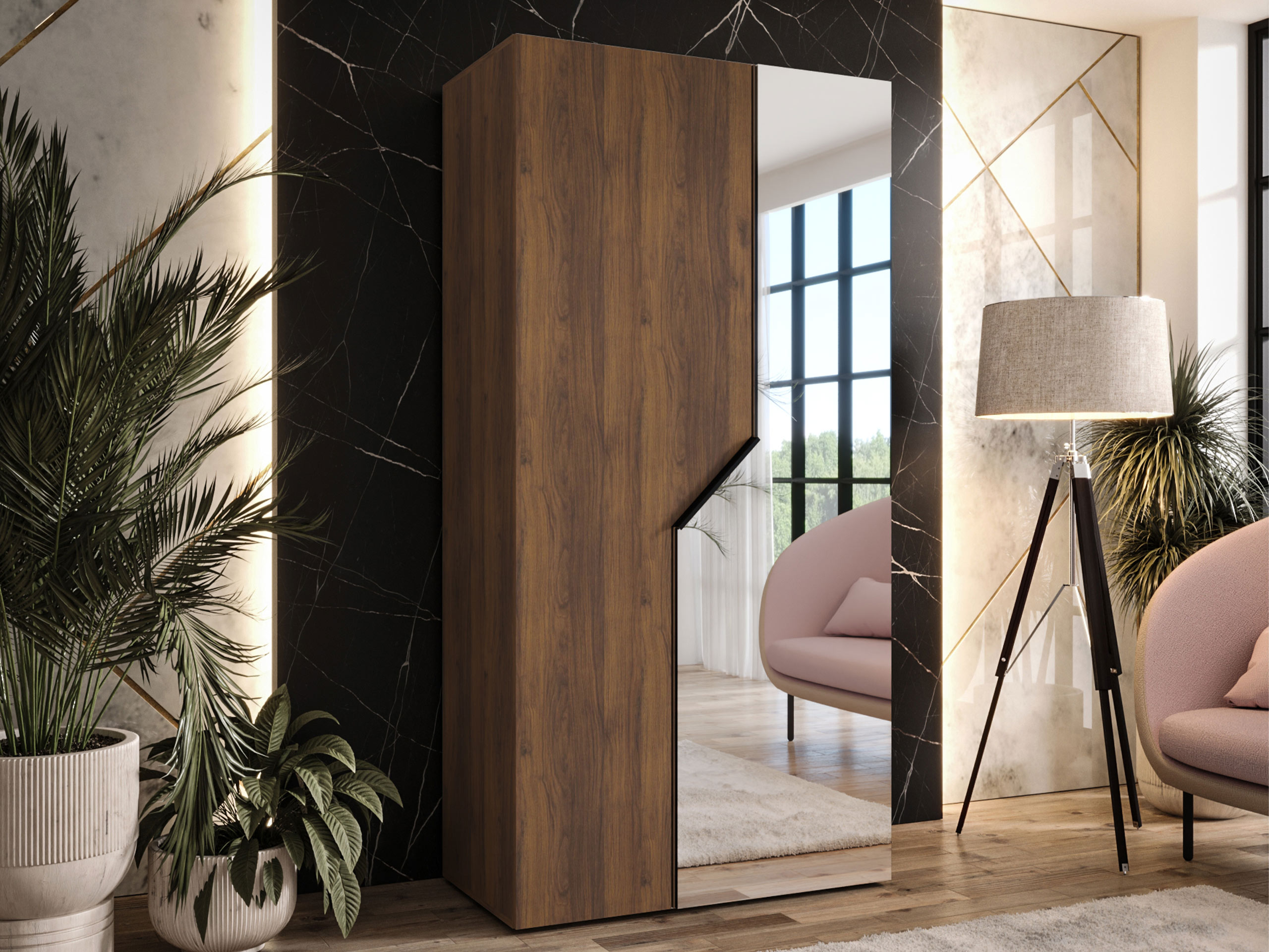 Wardrobe Hartford 597 (Walnut)