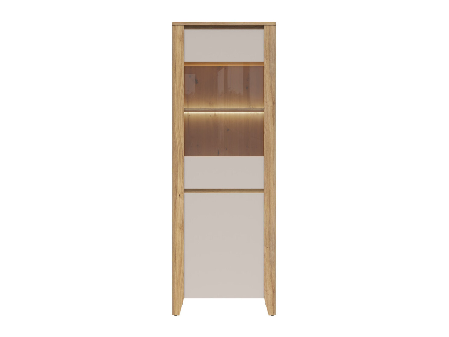 Bookcase Talduno 104 (Light oak + Cashmere)
