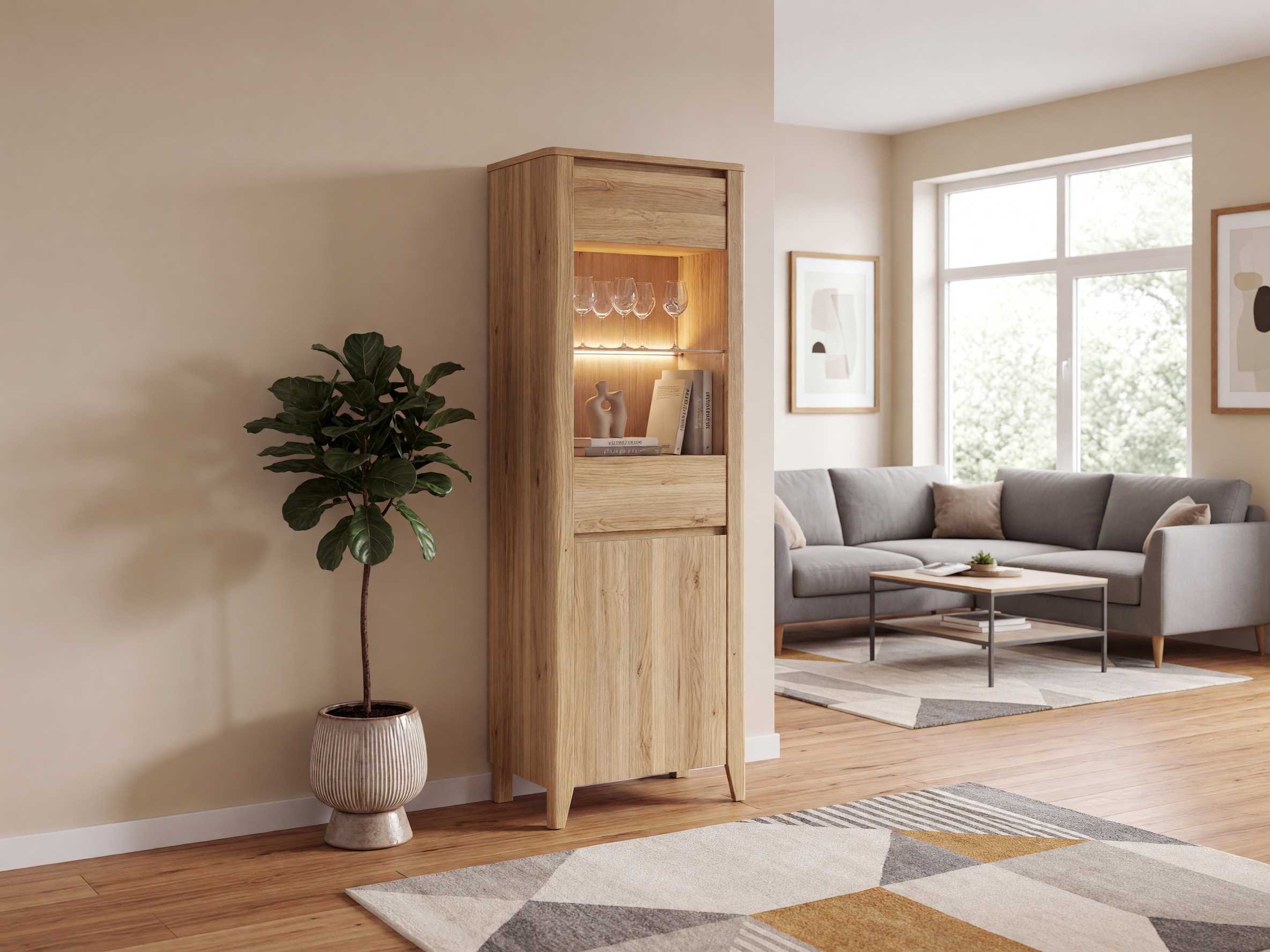Bookcase Talduno 104 (Light oak)