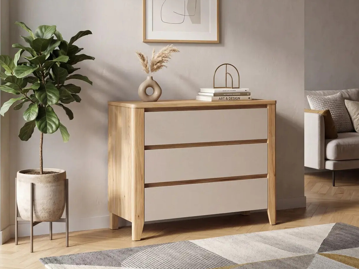 Chest of drawers Talduno 102 (Light oak + Cashmere)