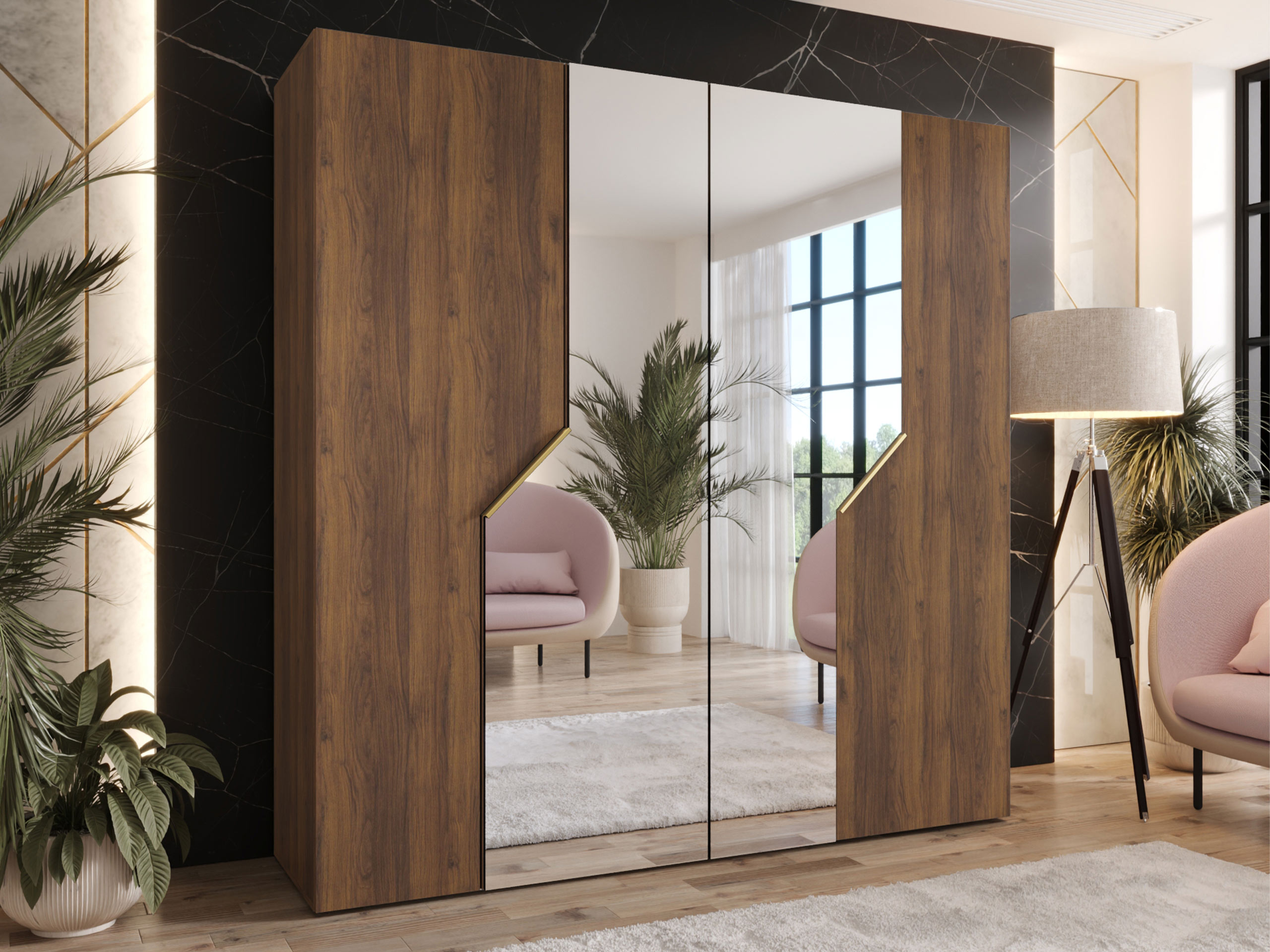 Wardrobe Hartford 598 (Walnut)
