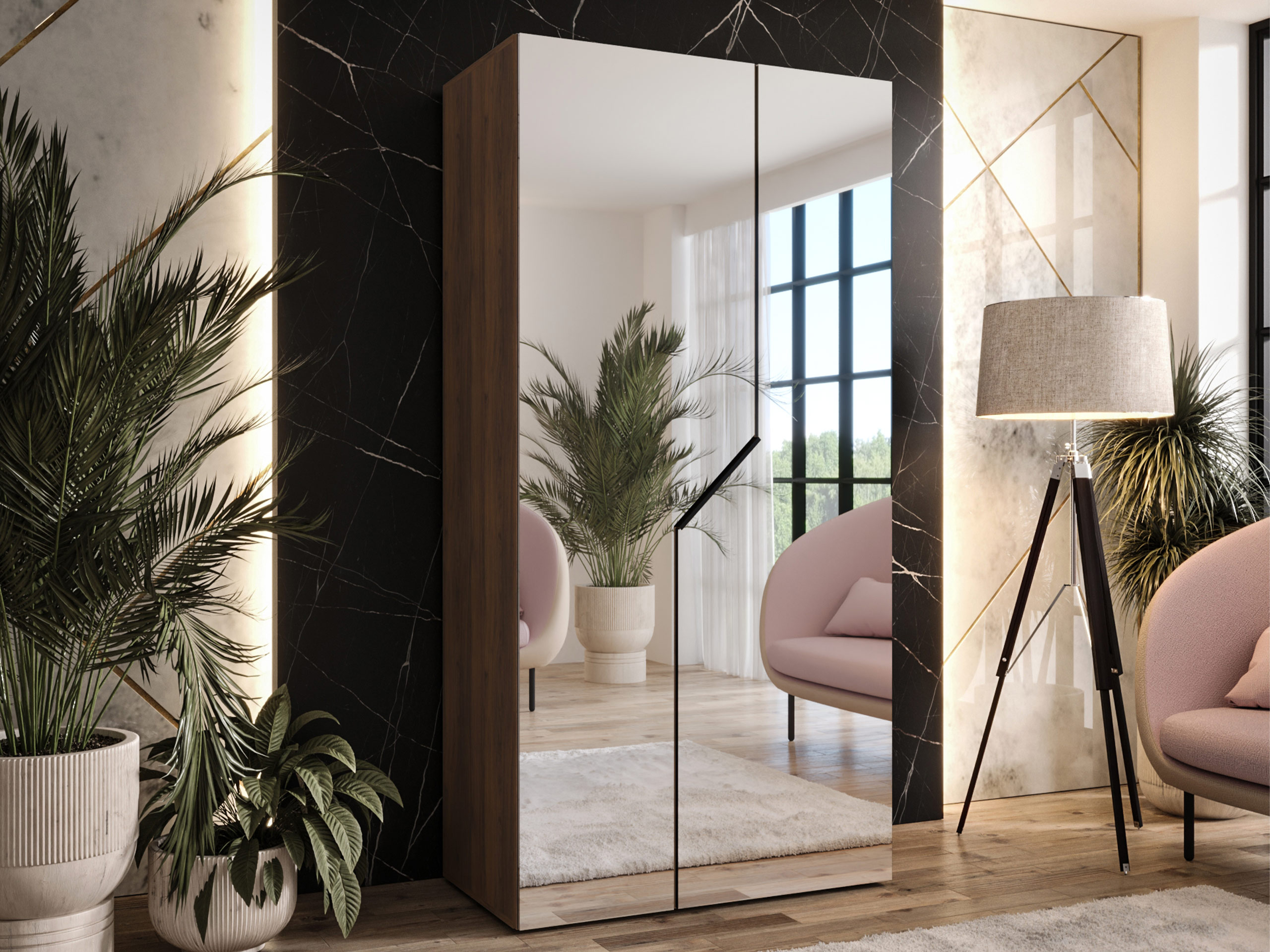 Wardrobe Hartford 600 (Walnut)