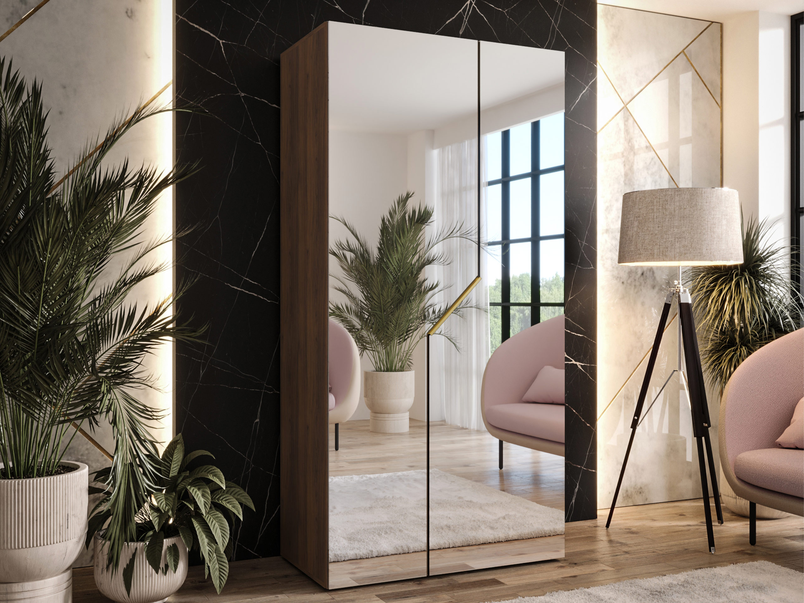 Wardrobe Hartford 600 (Walnut)