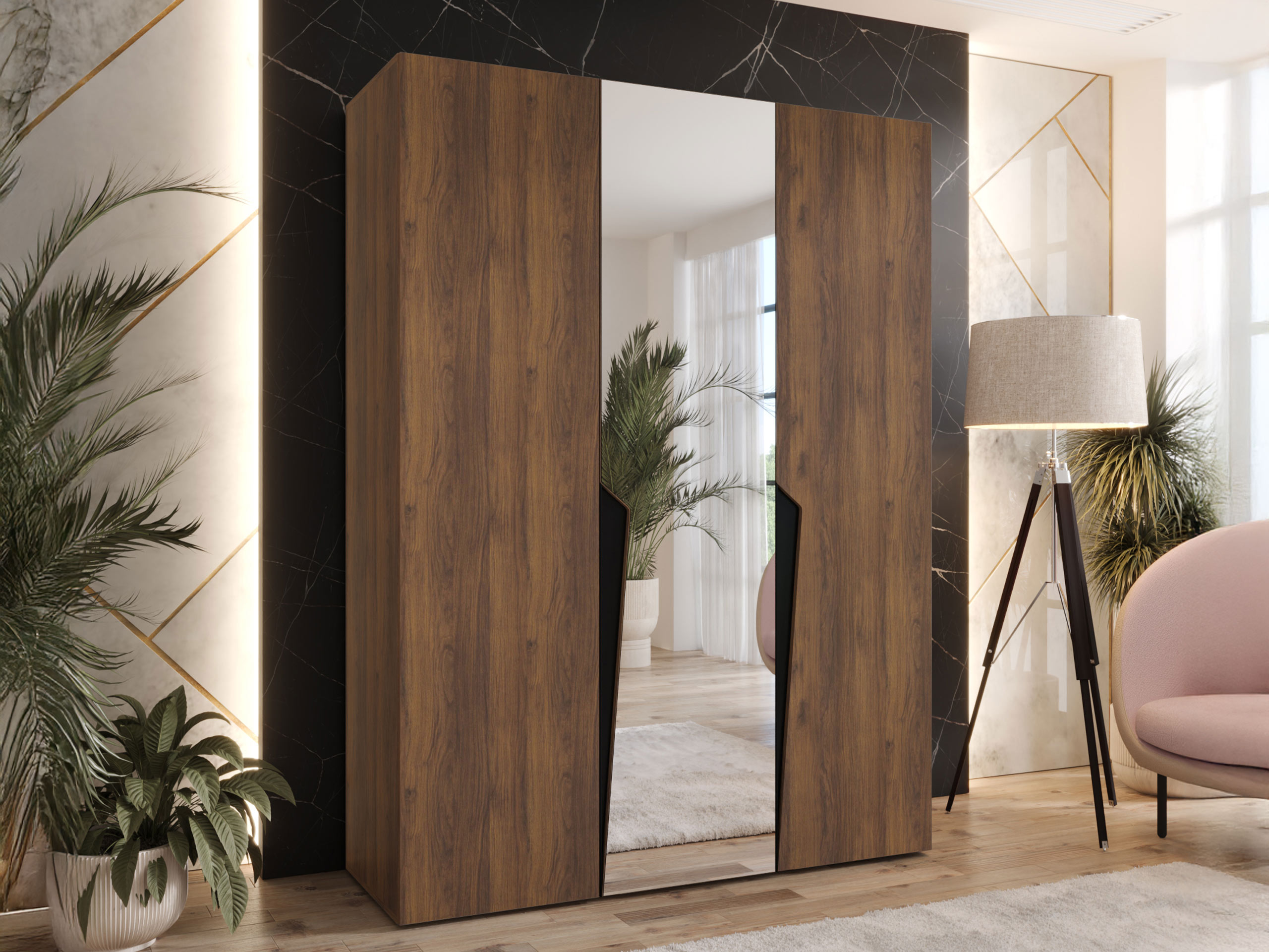 Wardrobe Hartford 609 (Walnut)