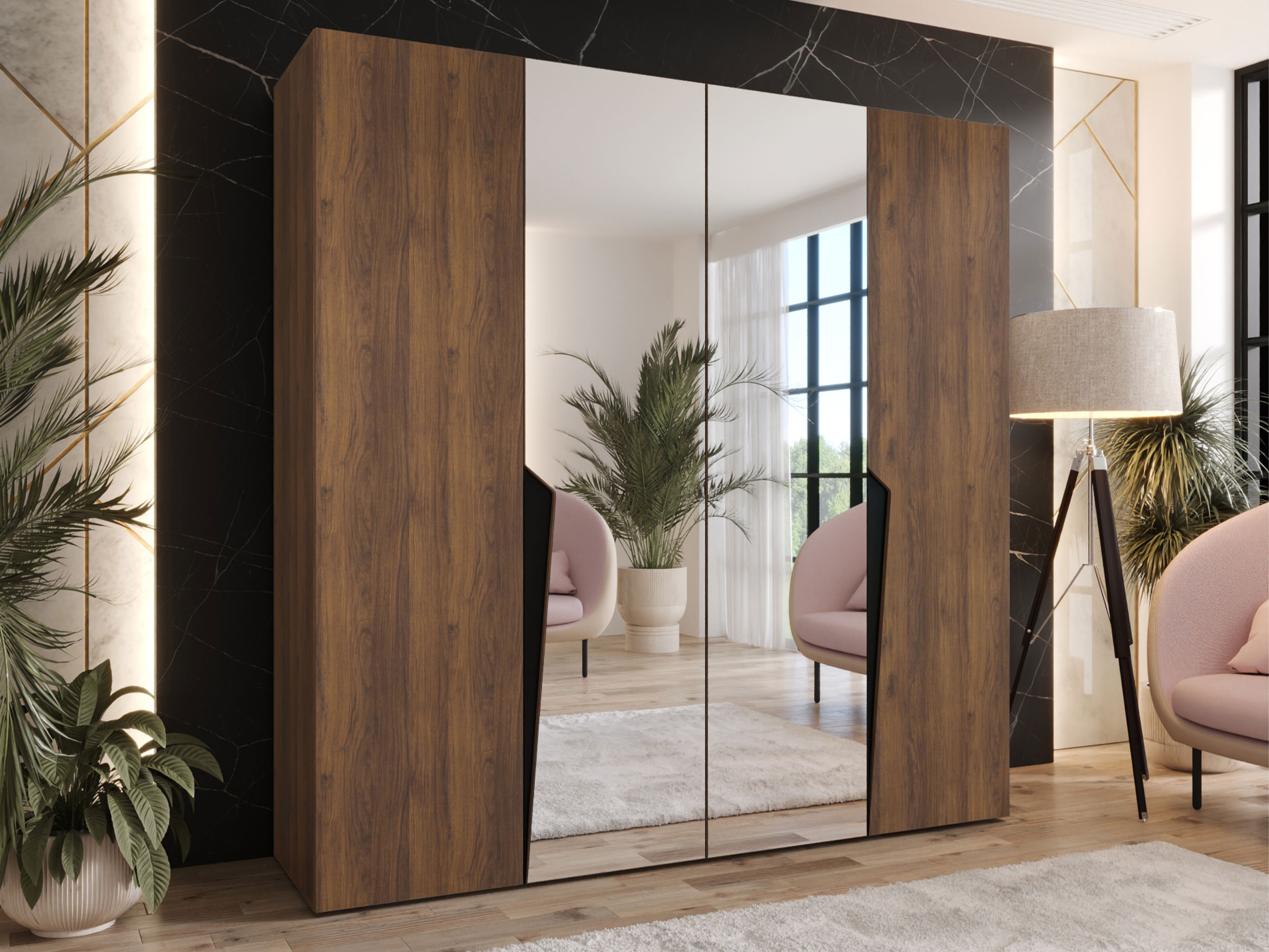 Wardrobe Hartford 610 (Walnut)