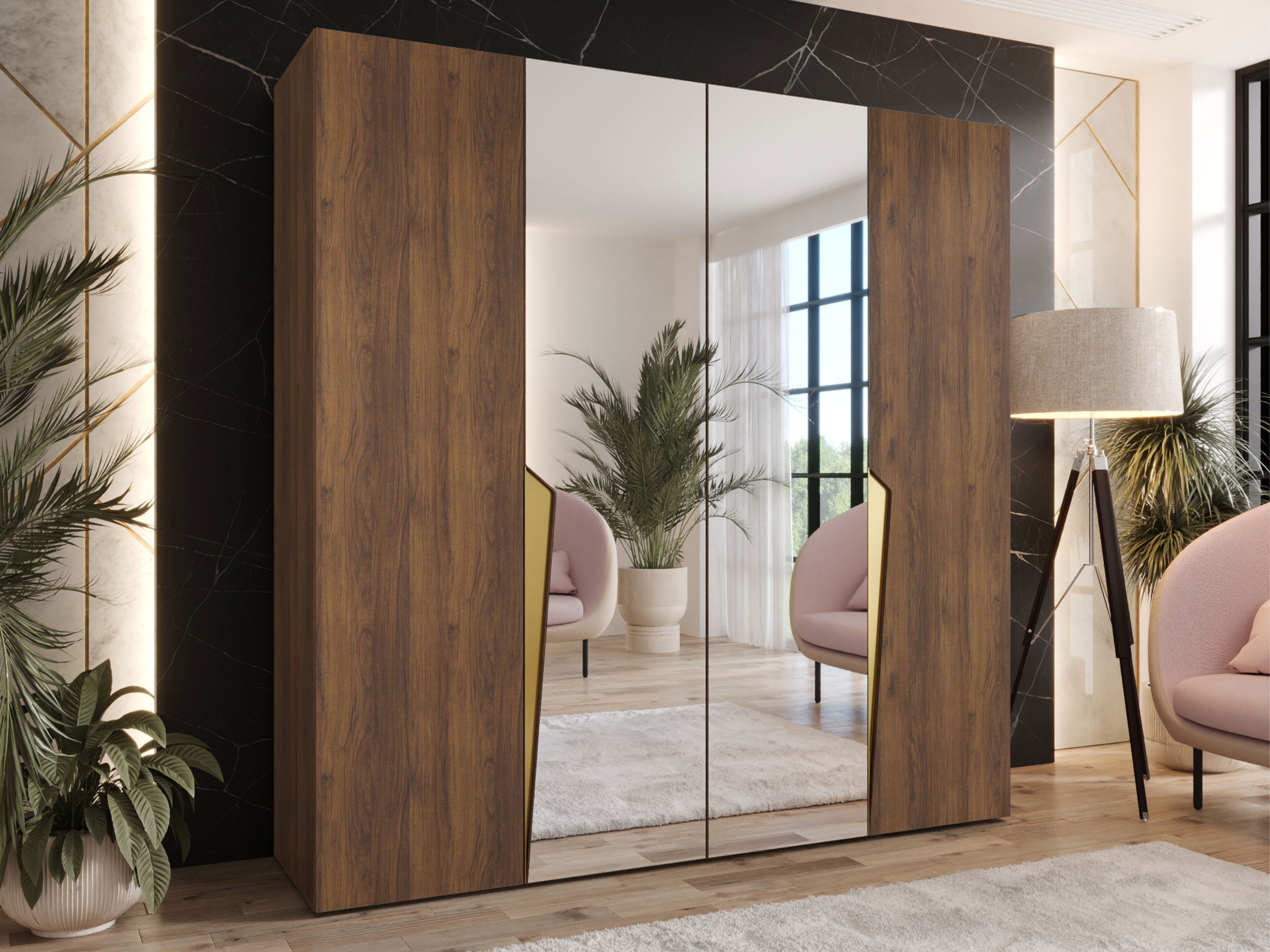 Wardrobe Hartford 610 (Walnut)