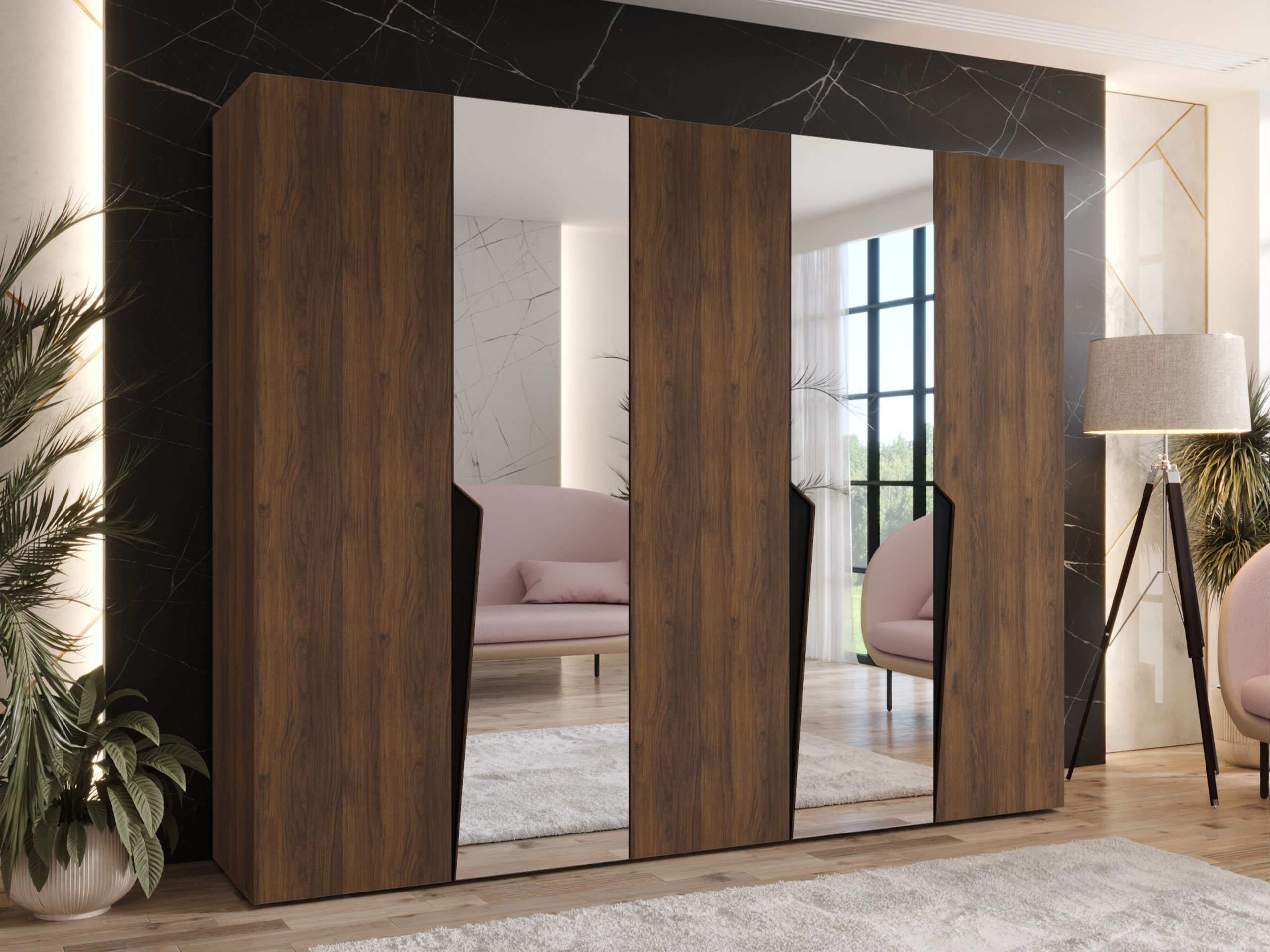 Wardrobe Hartford 611 (Walnut)
