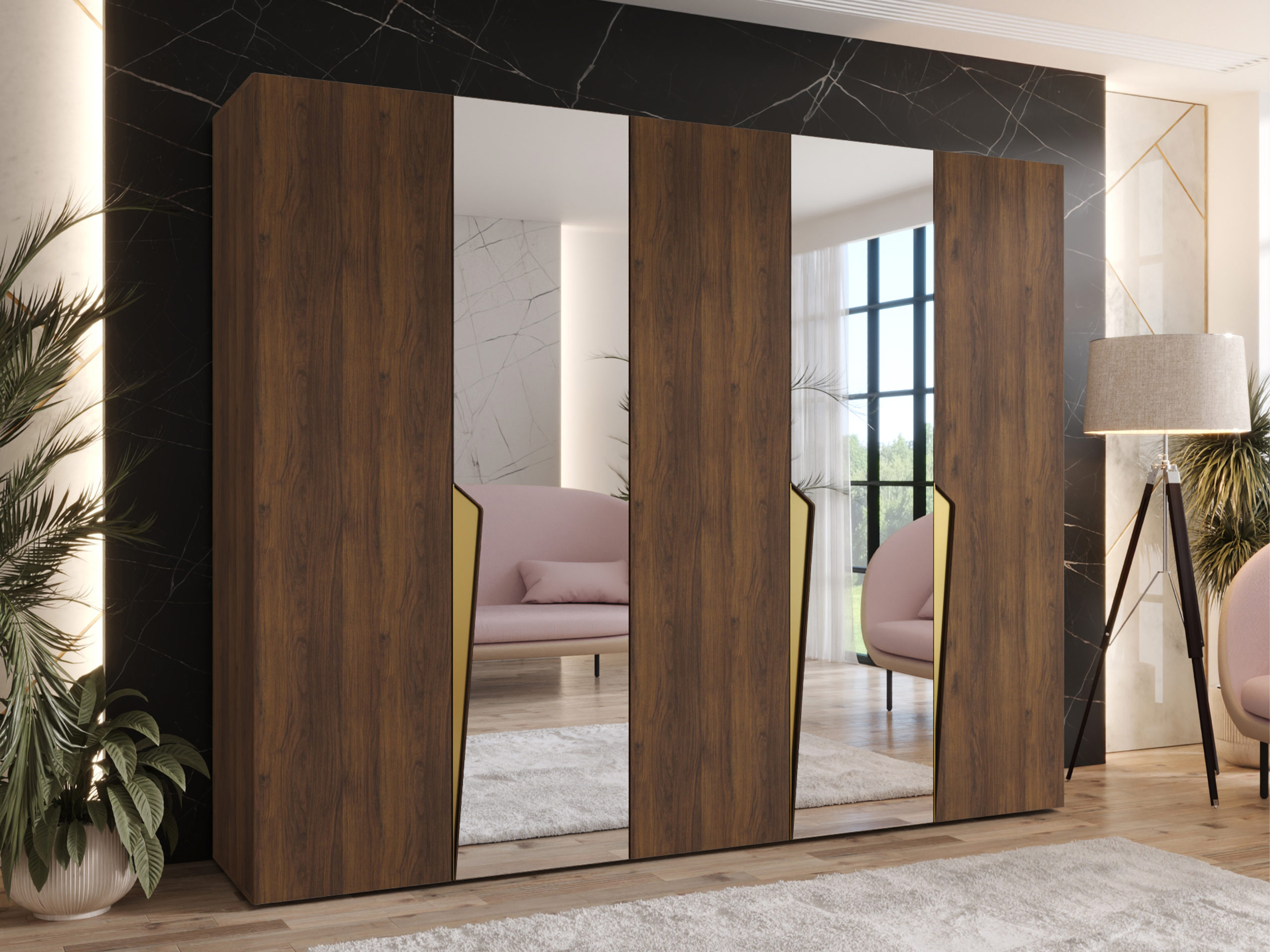 Wardrobe Hartford 611 (Walnut)