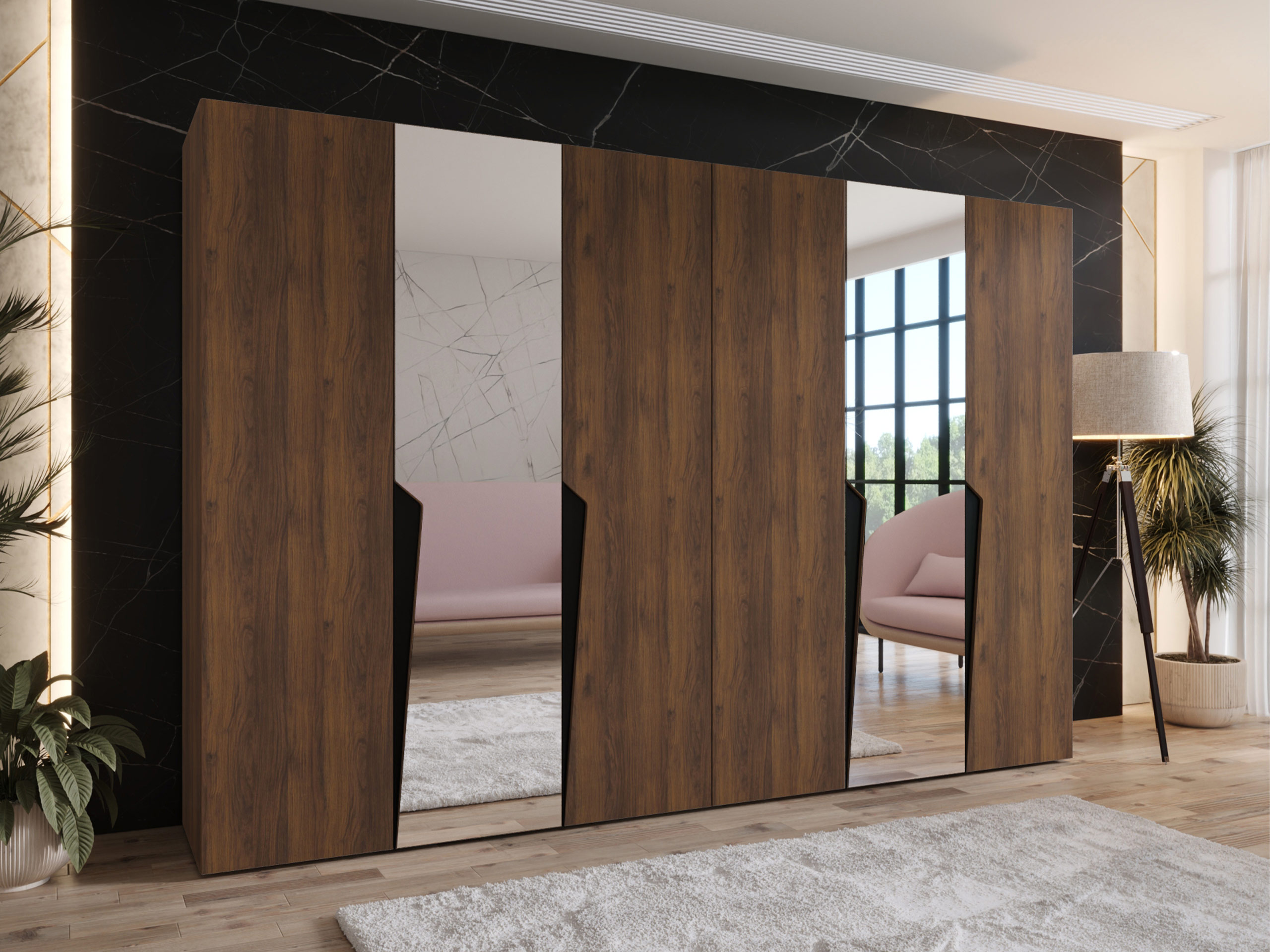 Wardrobe Hartford 612 (Walnut)
