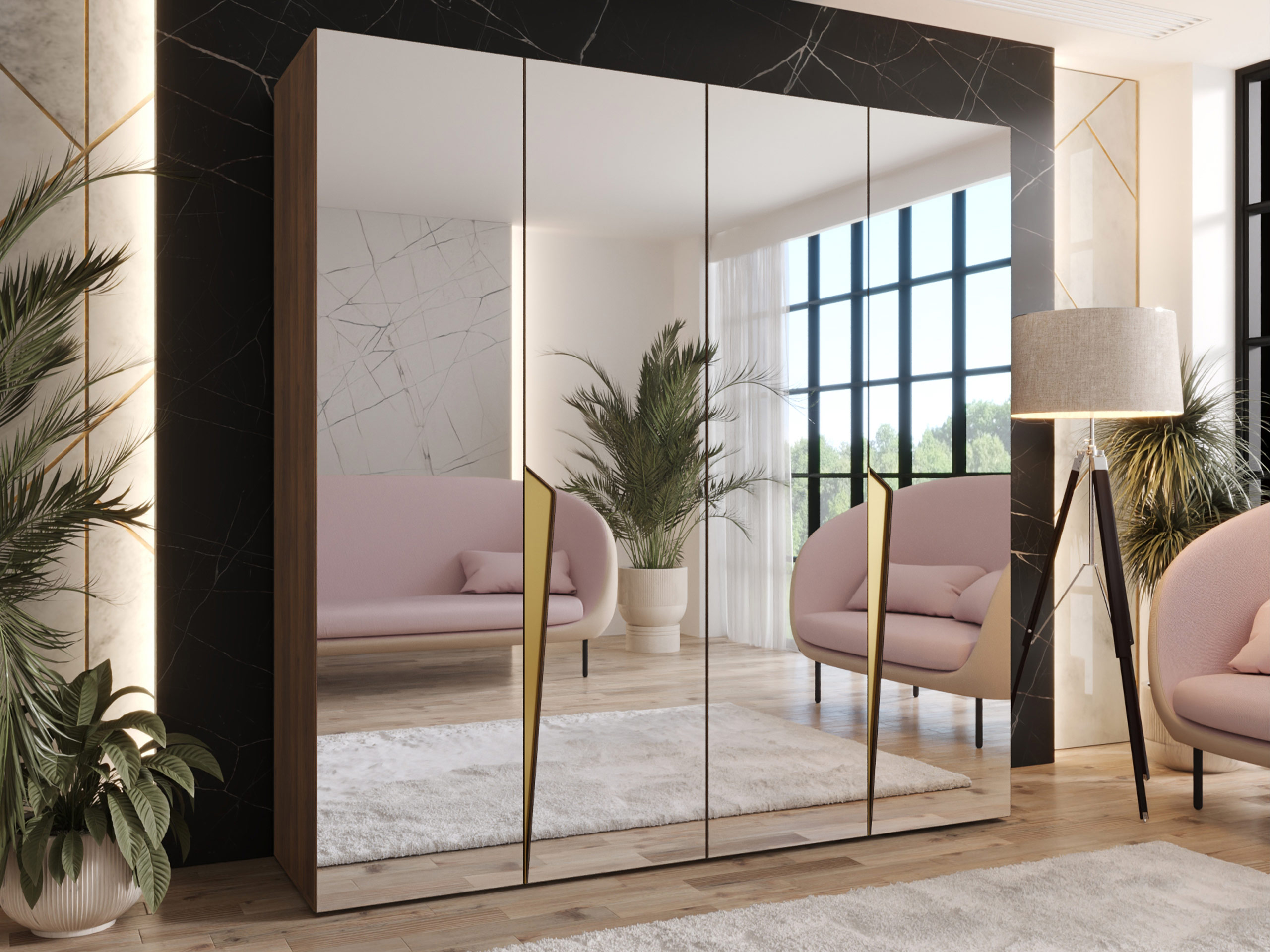 Wardrobe Hartford 615 (Walnut)