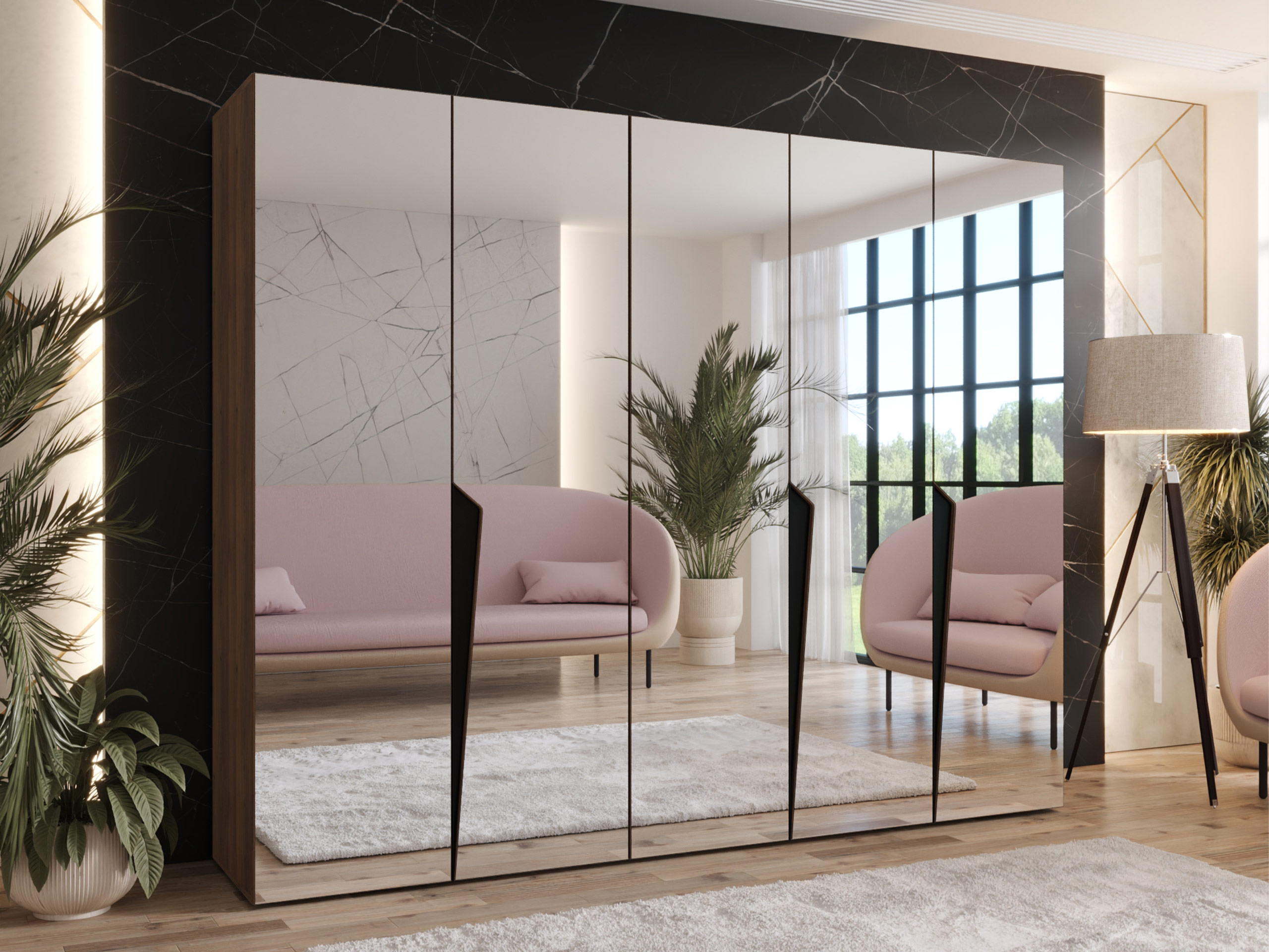 Wardrobe Hartford 616 (Walnut)