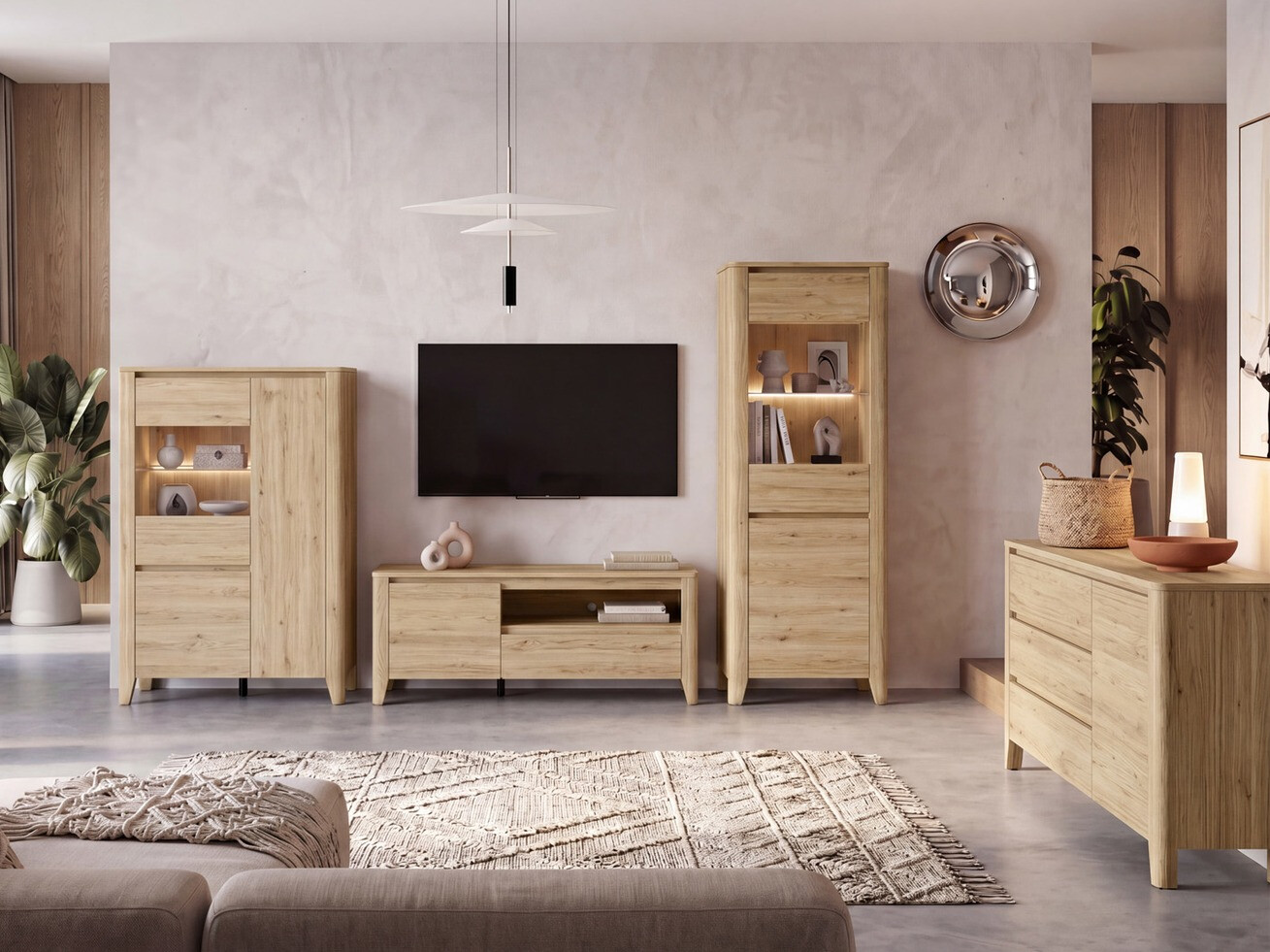 Chest of drawers Talduno 105 (Light oak)