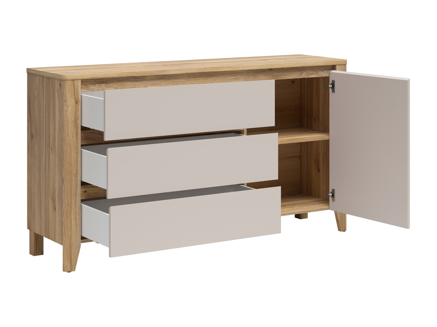 Living room set Talduno 108 (Light oak + Cashmere)