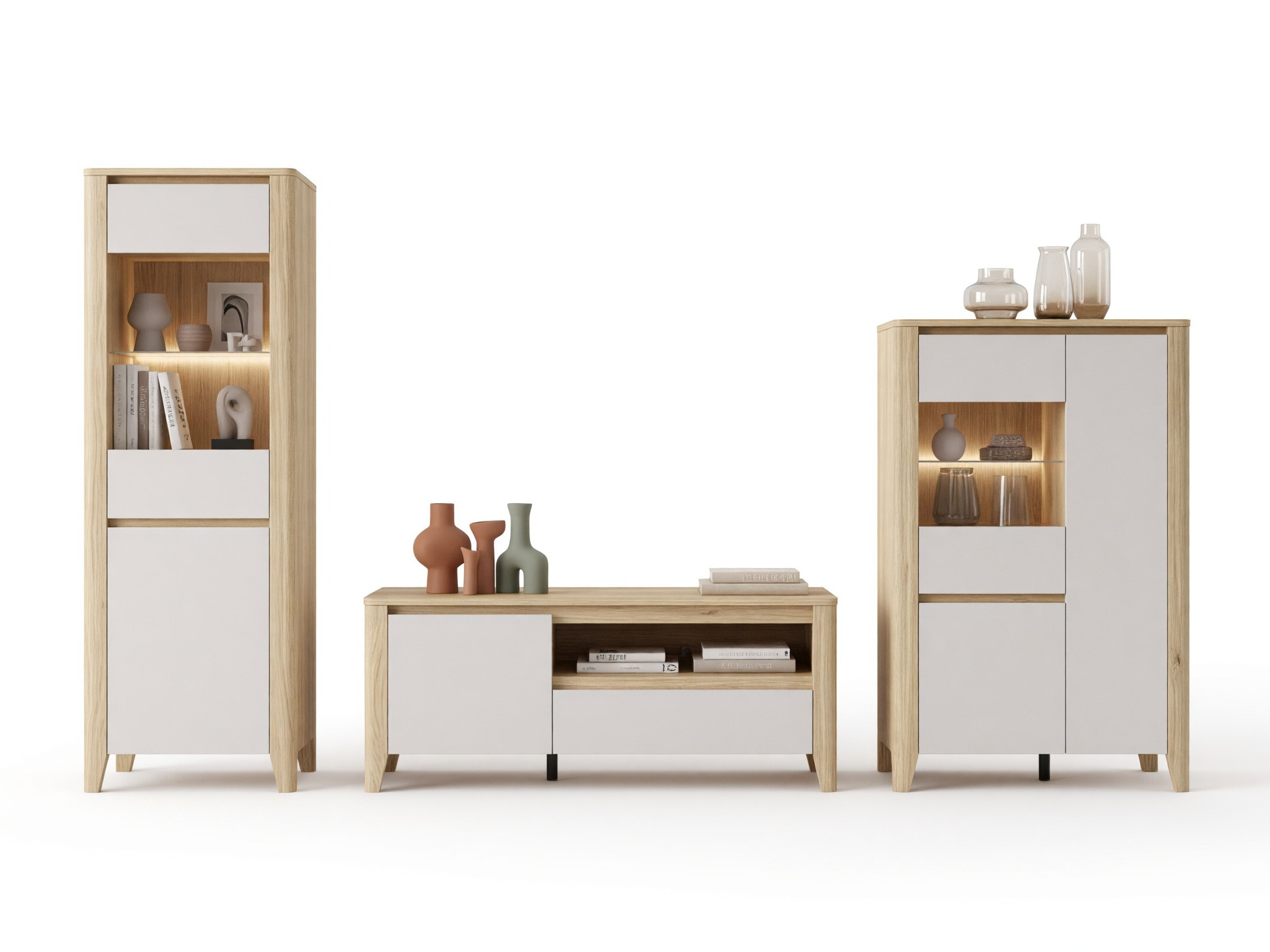Living room set Talduno 108 (Light oak + Cashmere)