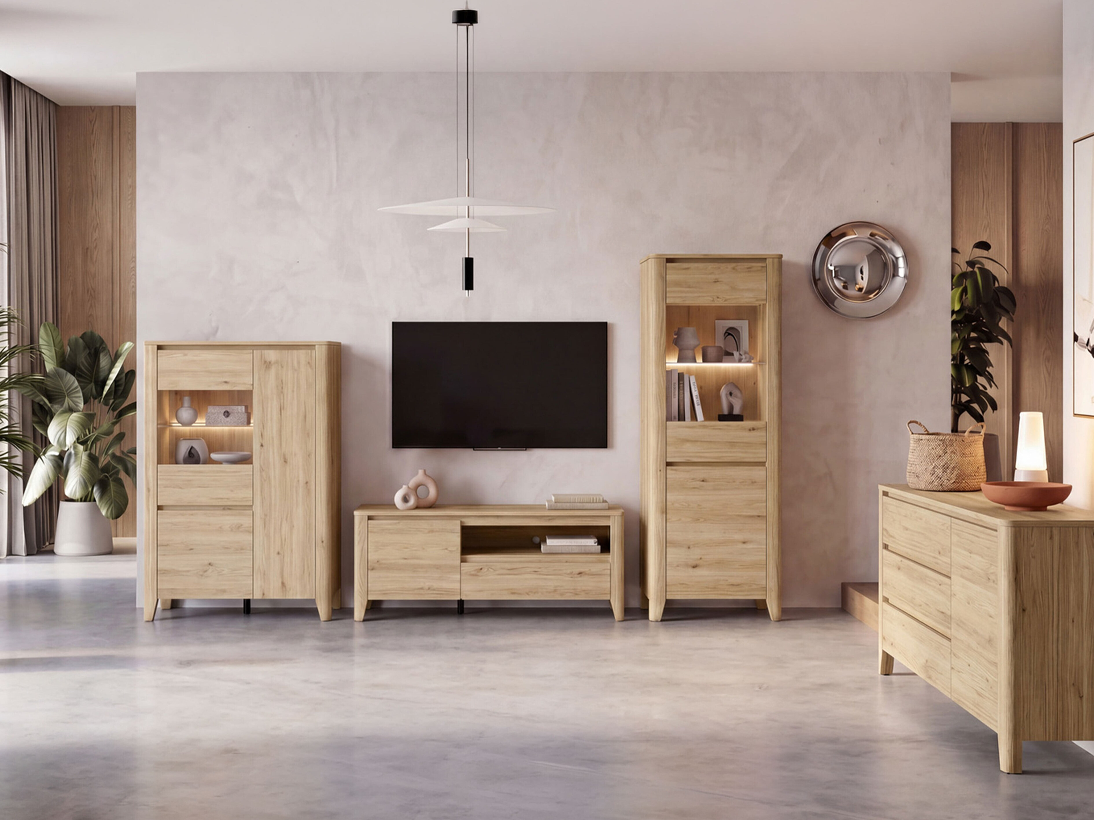 Living room set Talduno 108 (Light oak)