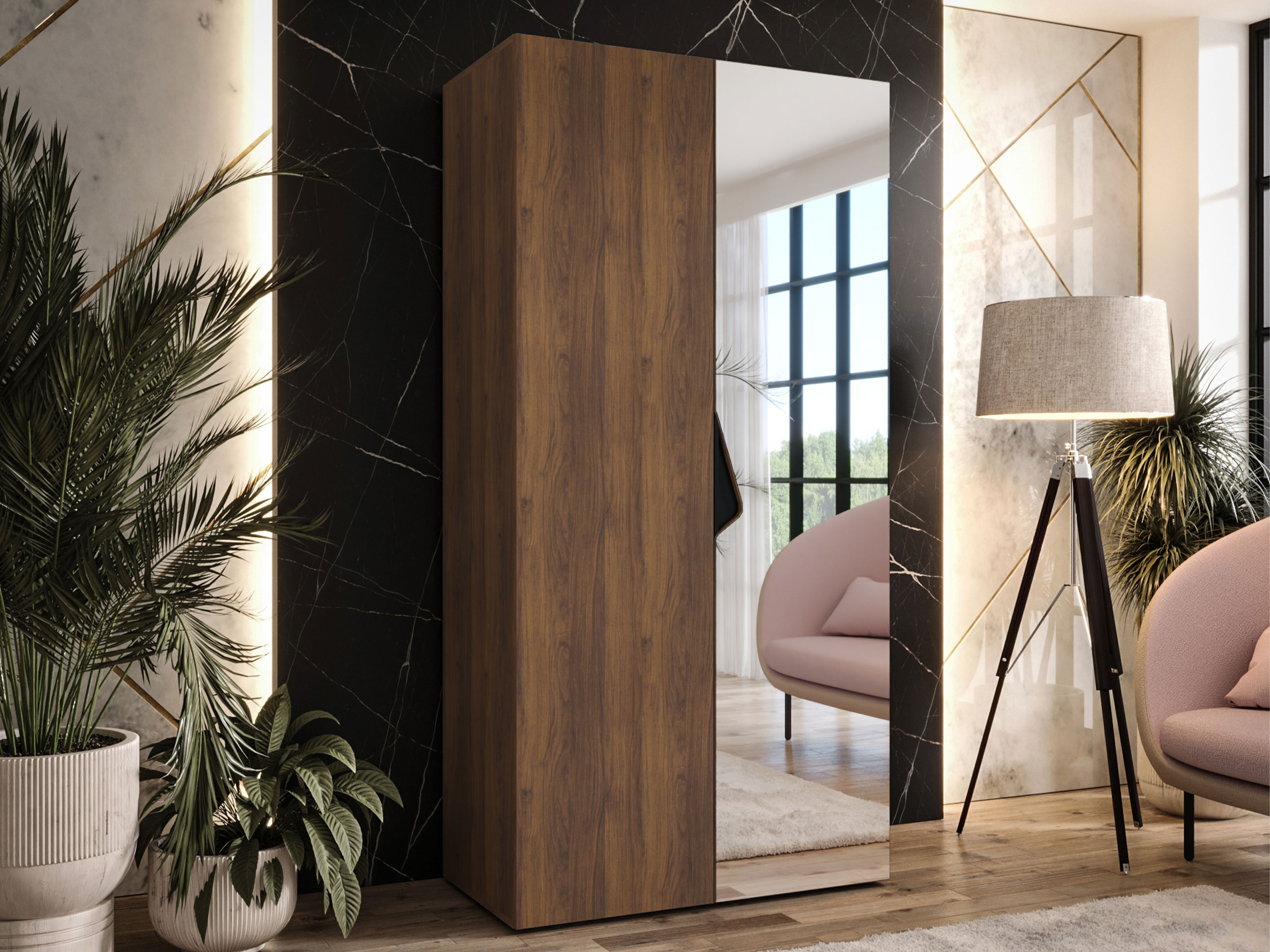 Wardrobe Hartford 623 (Walnut)