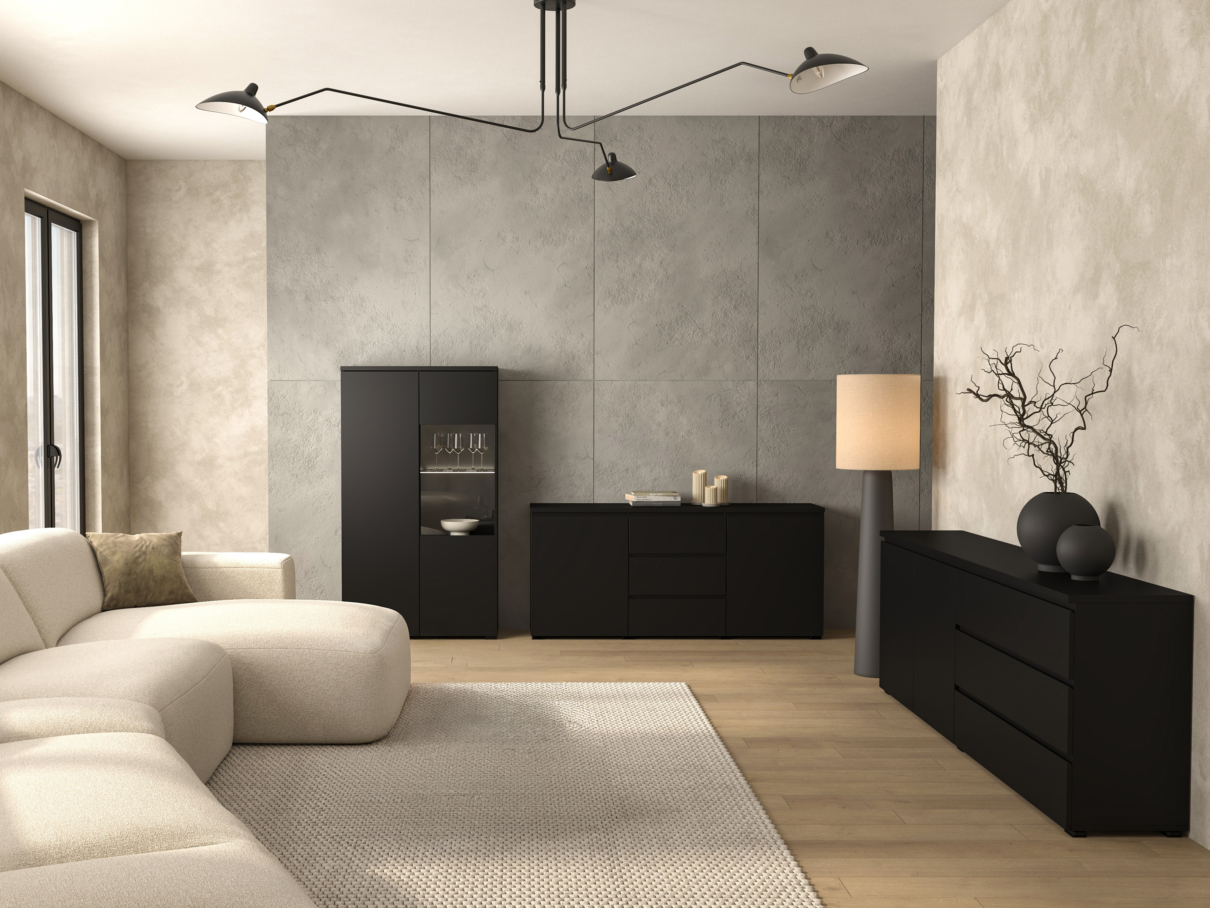 Bookcase Baletu 108 (Black)