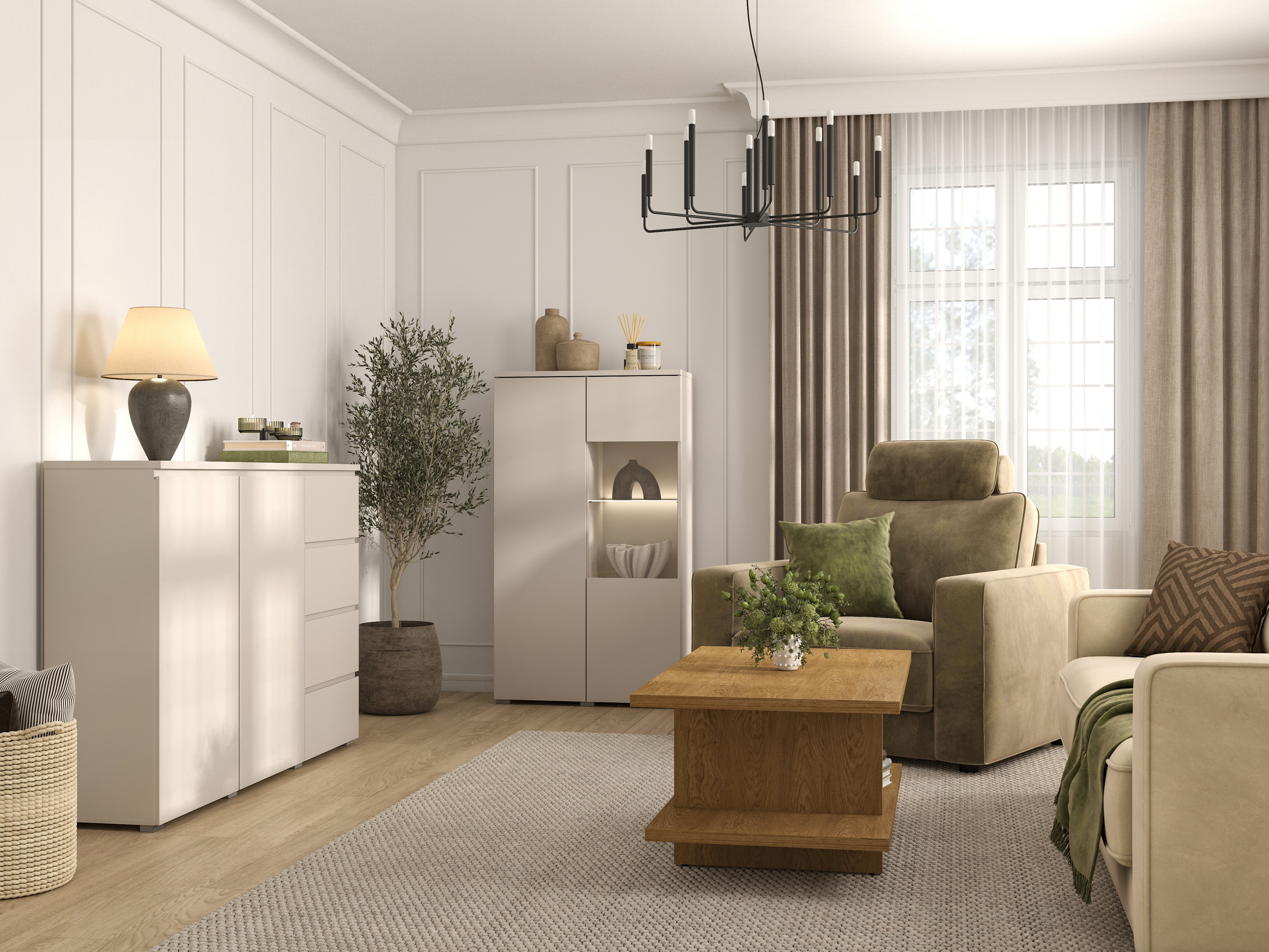 Bookcase Baletu 108 (Cashmere)