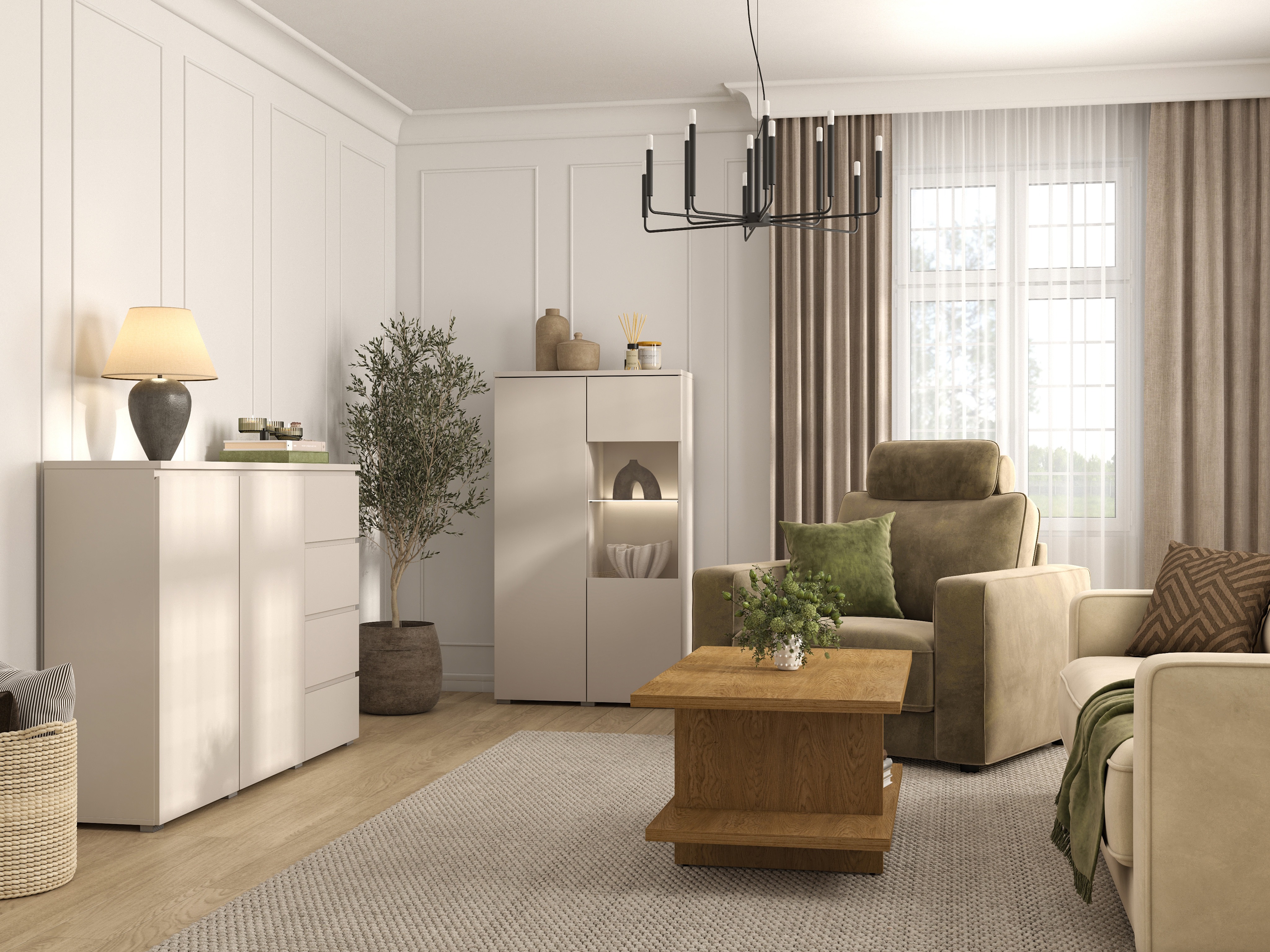 Chest of drawers Baletu 109 (Cashmere)