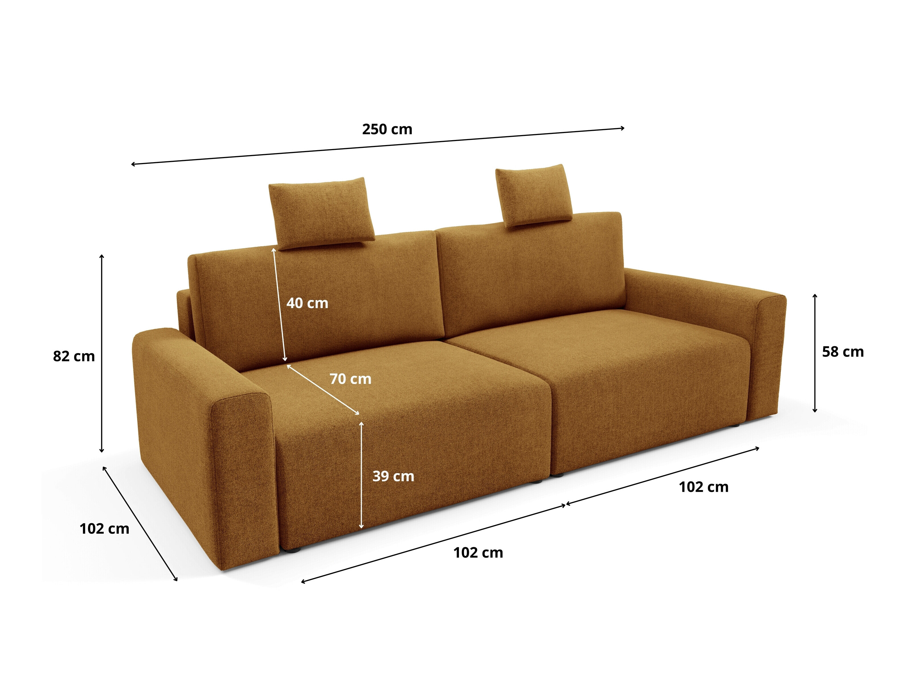 Sofa bed Franklin 224 (Sicuro 25)