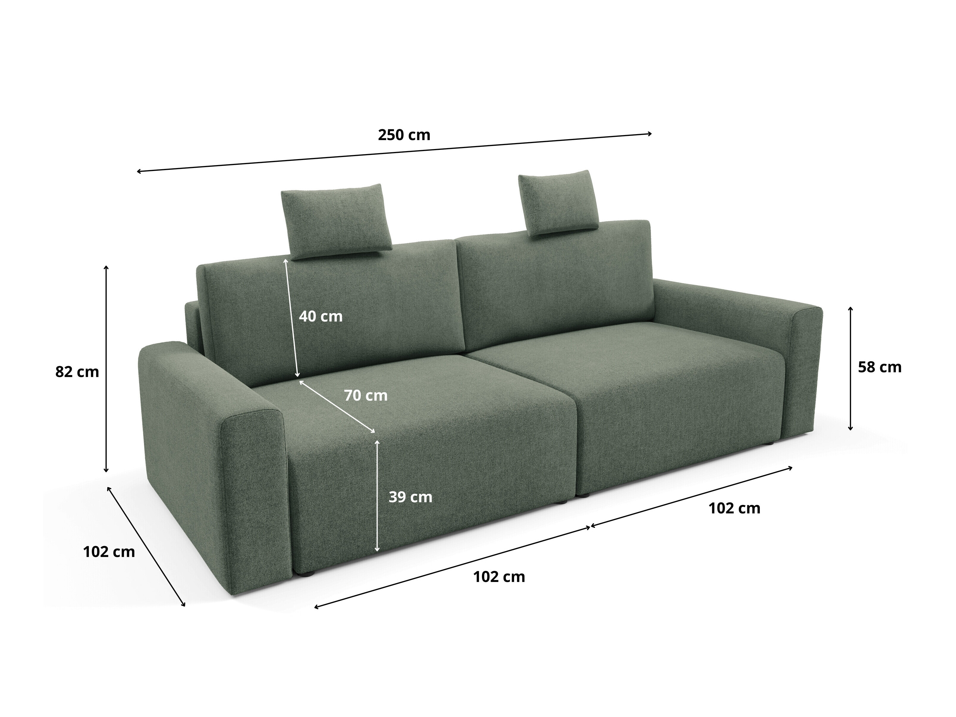 Sofa bed Franklin 224 (Sicuro 5)