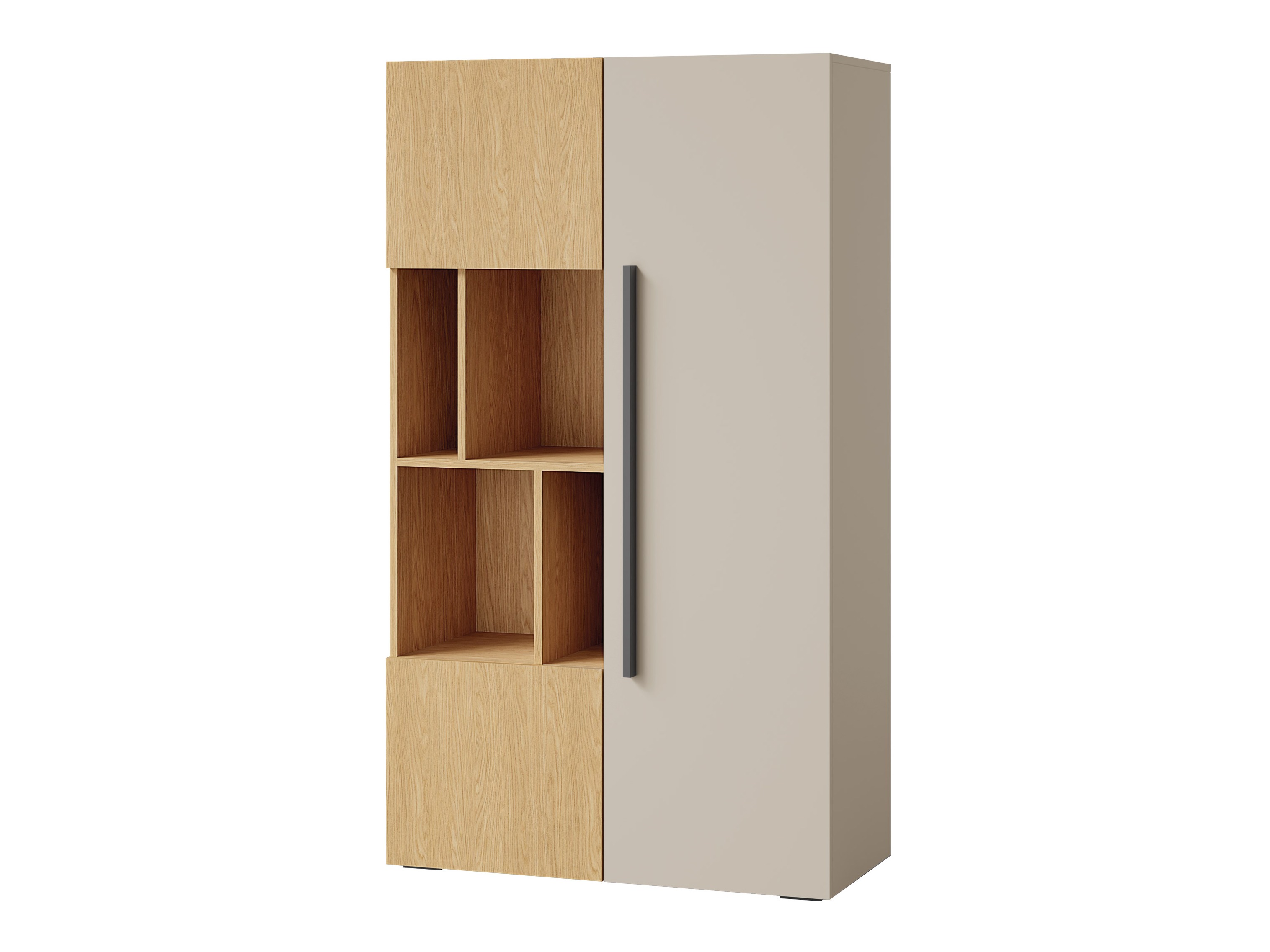 Bookcase Etruva 104 (Cashmere + Oak)