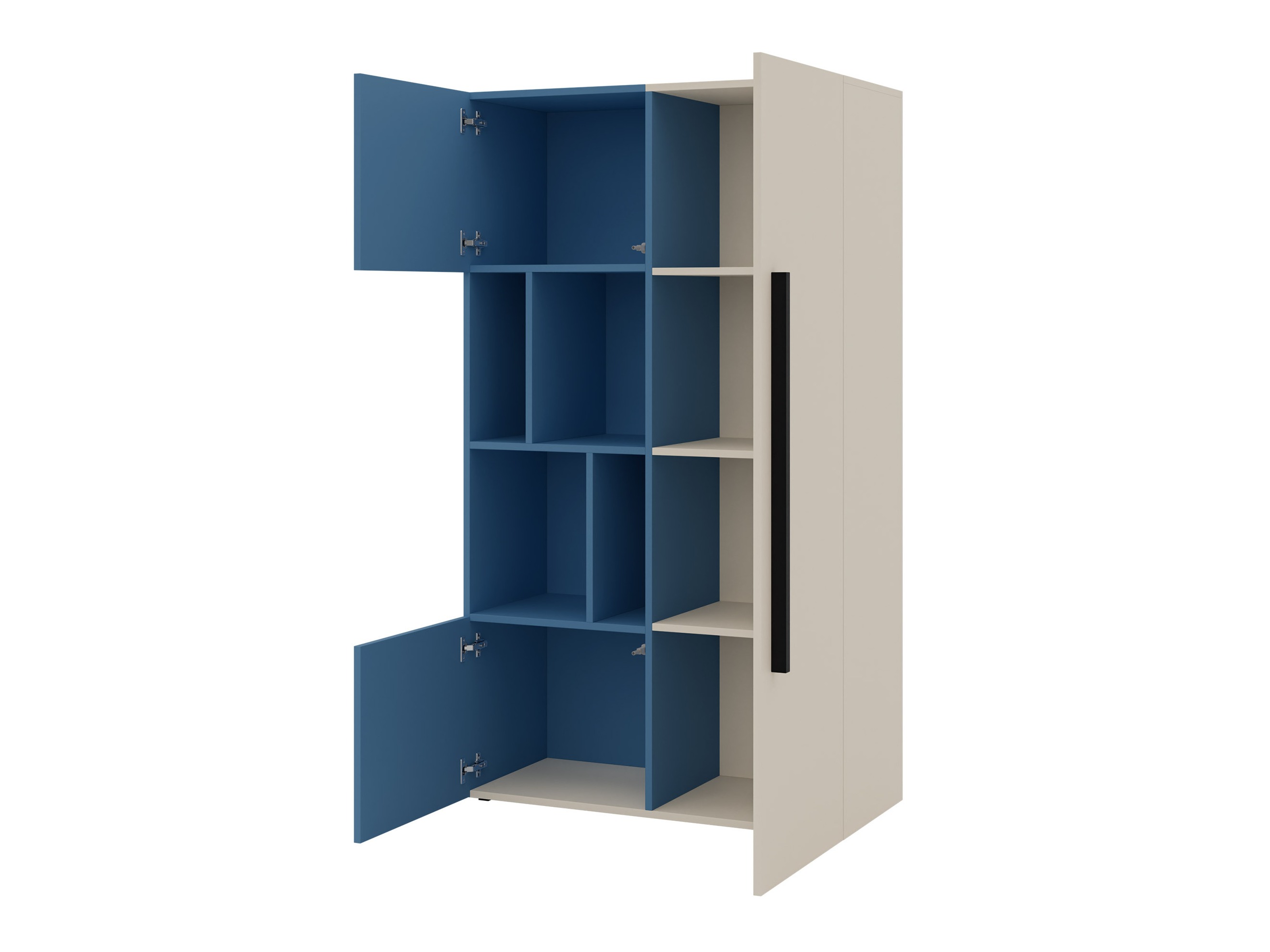 Bookcase Etruva 104 (Cashmere + Pink)