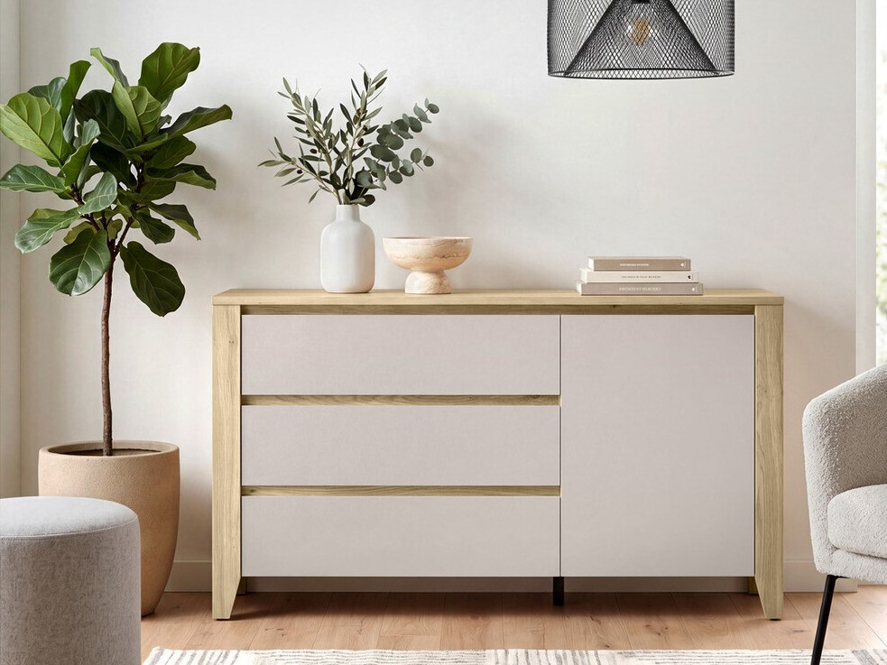 Chest of drawers Talduno 105 (Light oak + Cashmere)