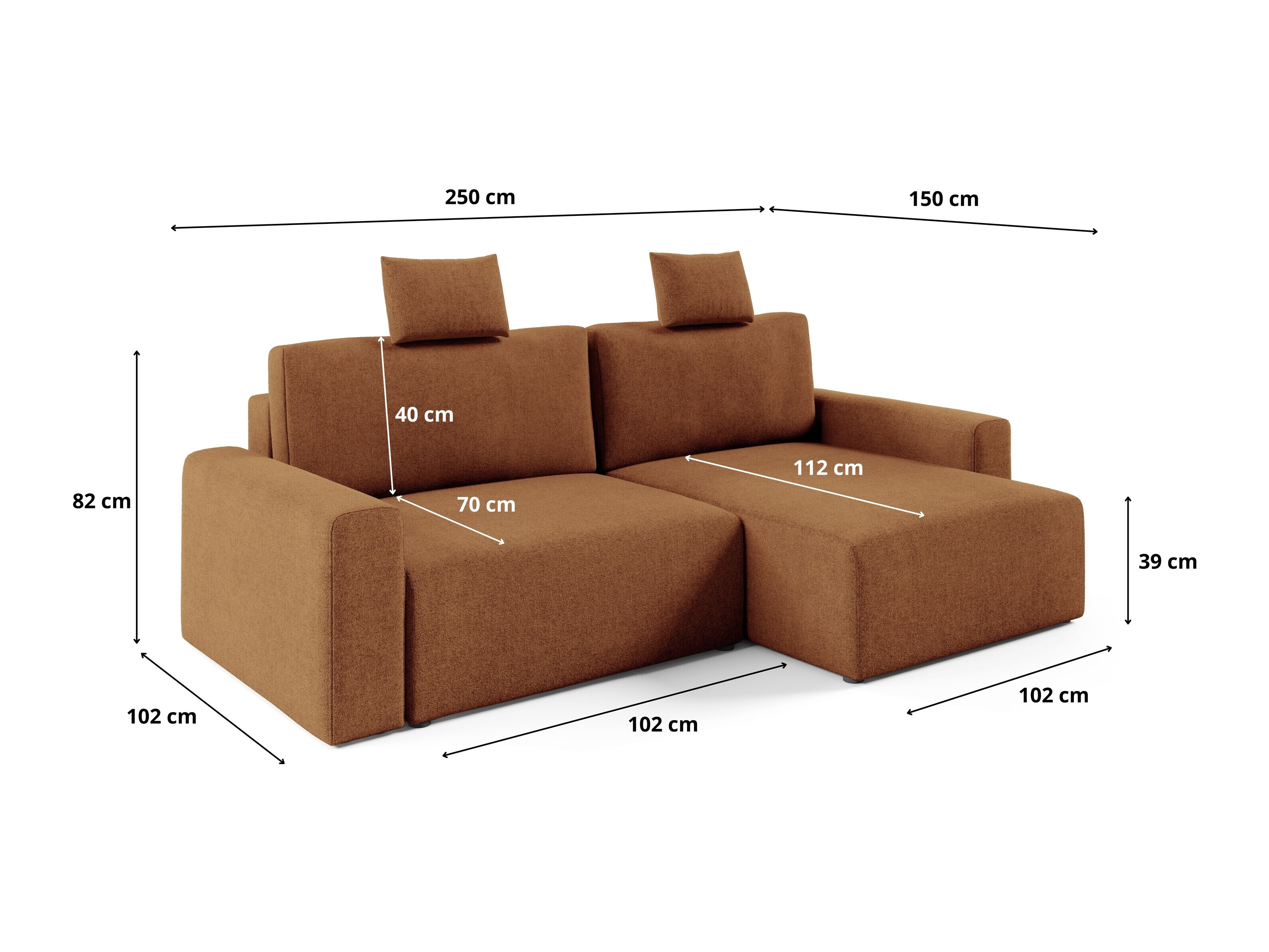 Corner sofa Franklin 225 (Sicuro 30)
