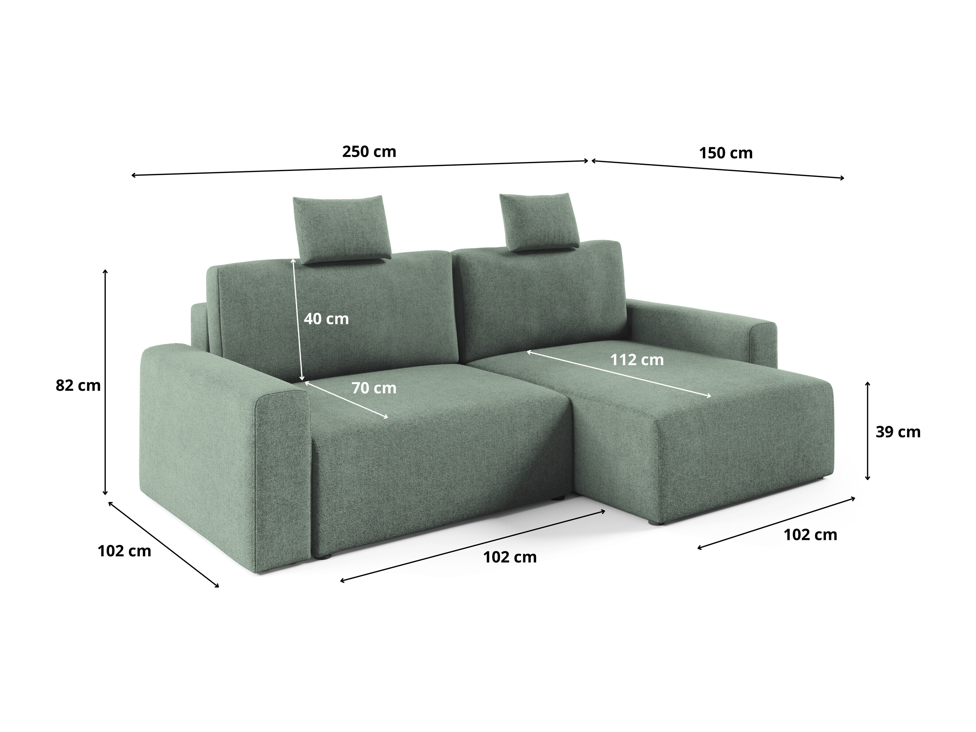 Corner sofa Franklin 225 (Sicuro 5)