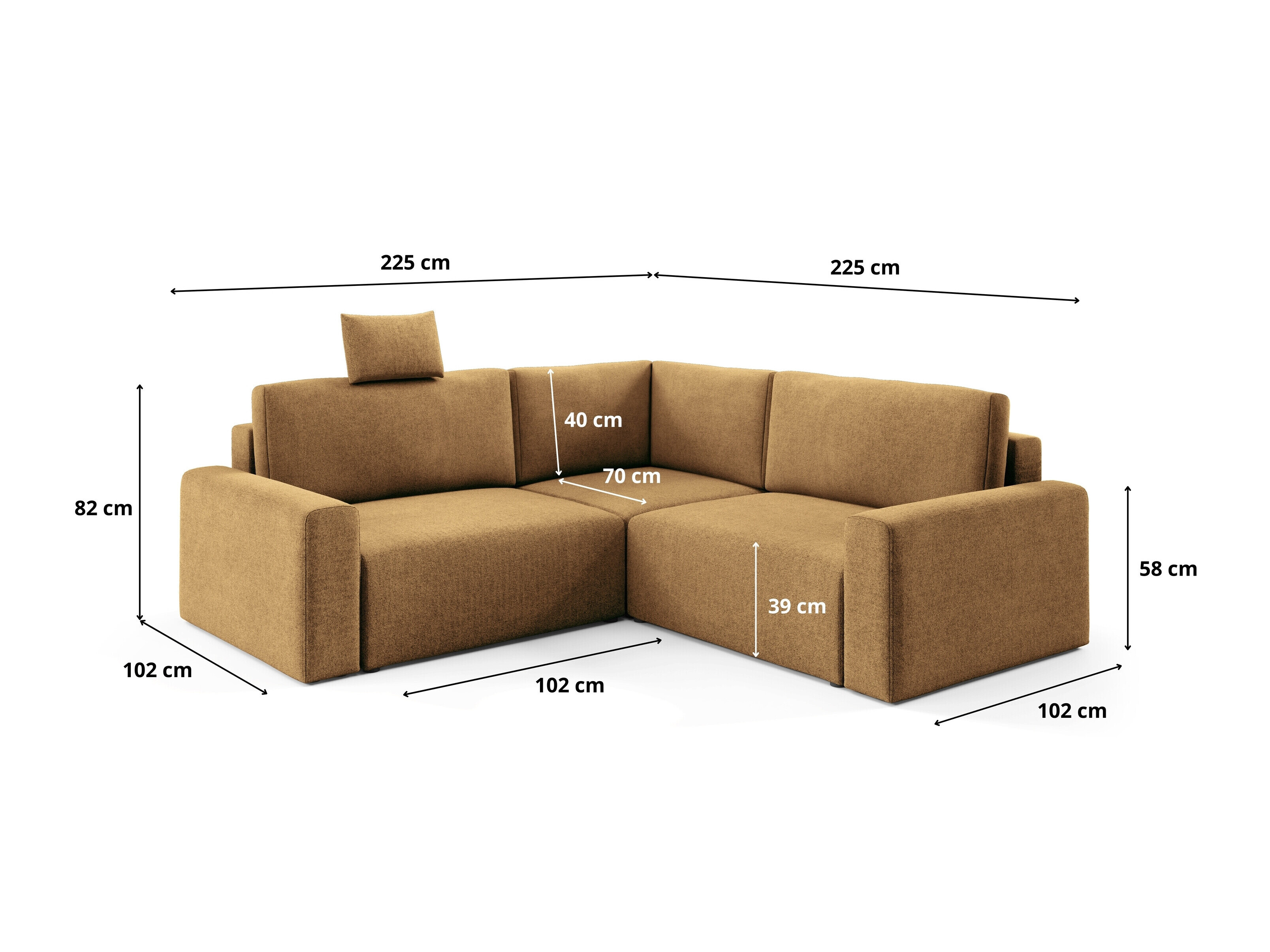 Corner sofa Franklin 226 (Sicuro 25)