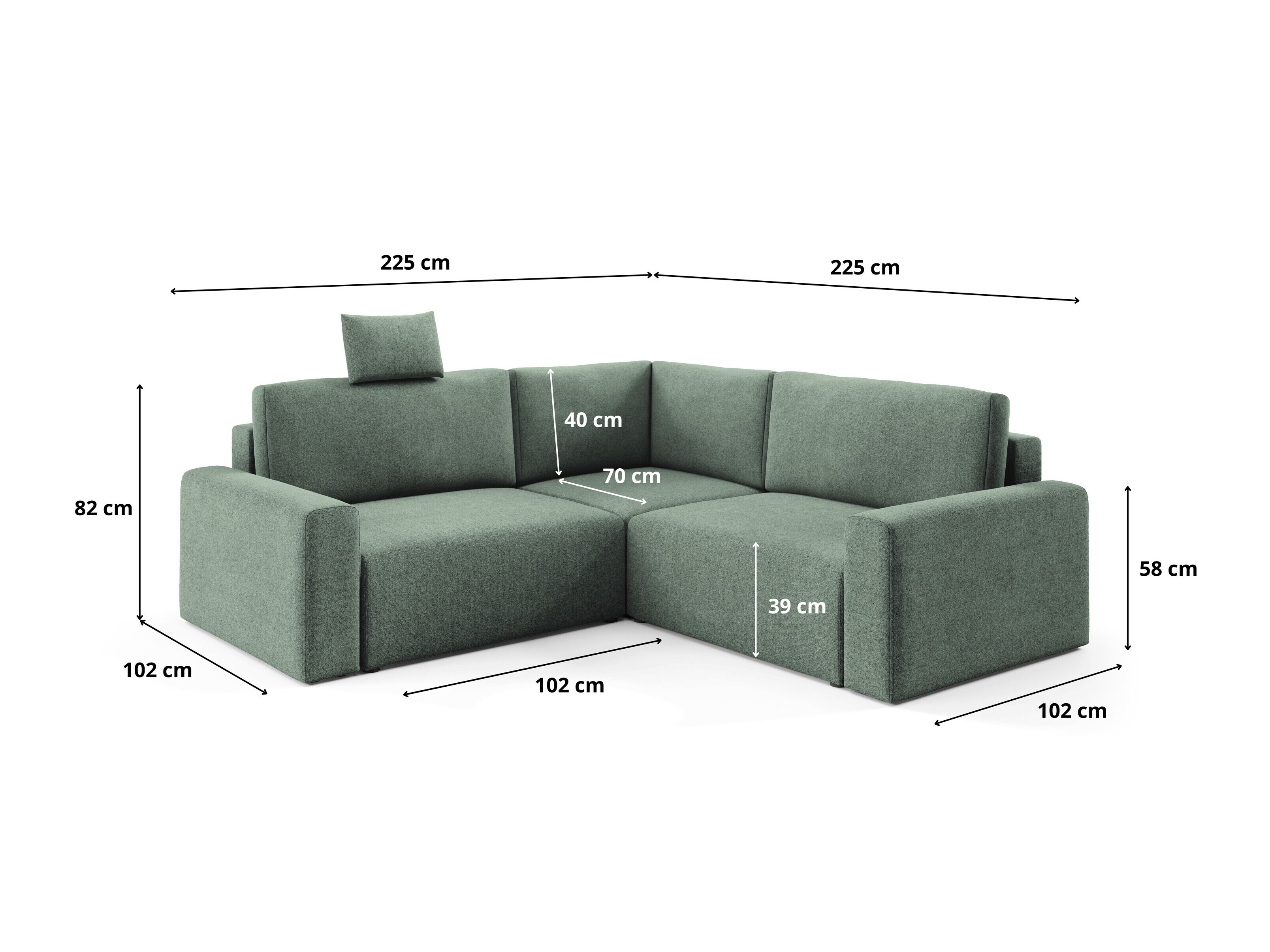 Corner sofa Franklin 226 (Sicuro 5)