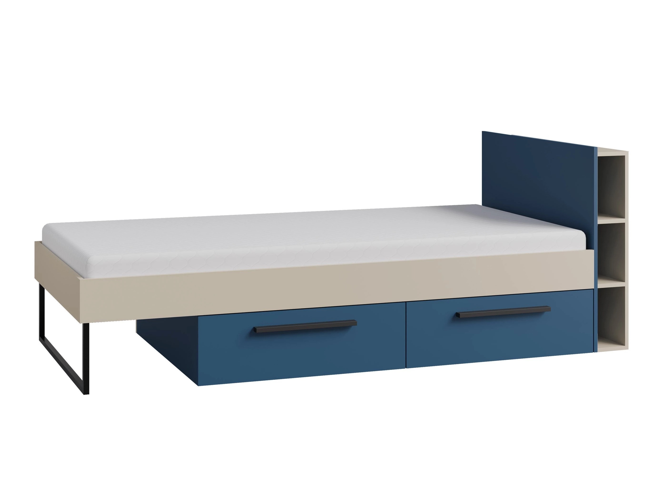 Bed Etruva 110 (Cashmere + Blue)