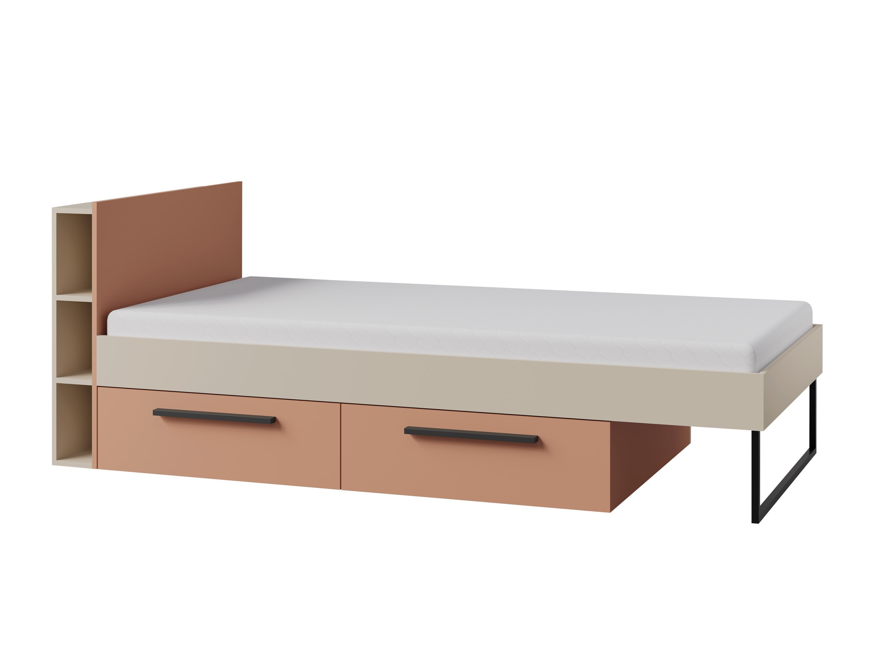 Bed Etruva 110 (Cashmere + Pink)