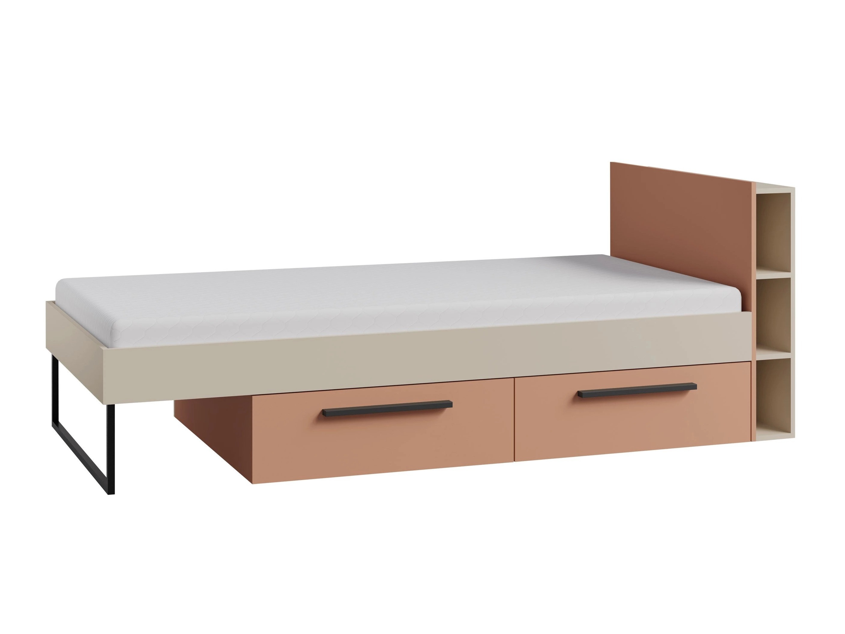Bed Etruva 110 (Cashmere + Pink)