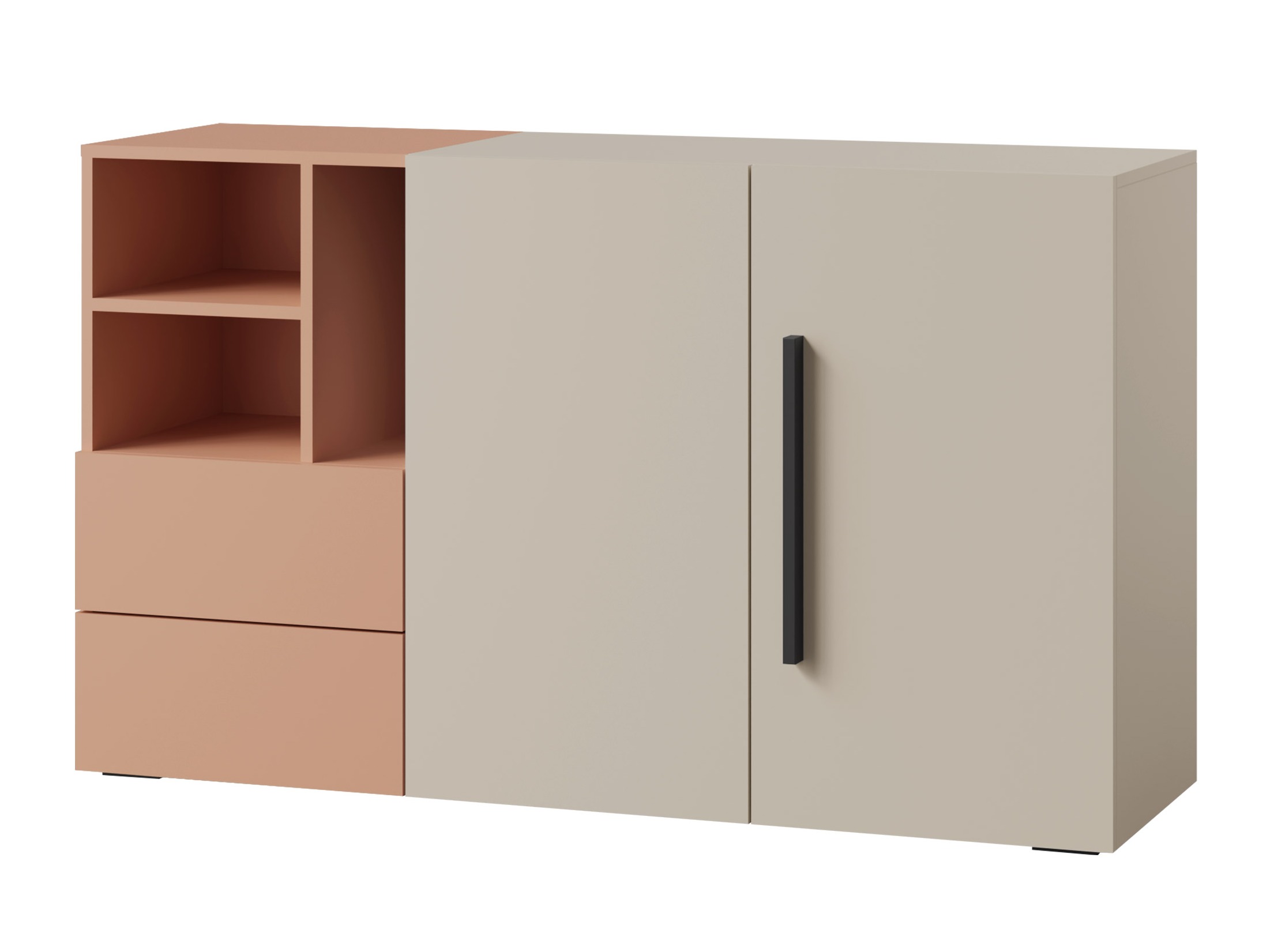 Chest of drawers Etruva 106 (Cashmere + Pink)