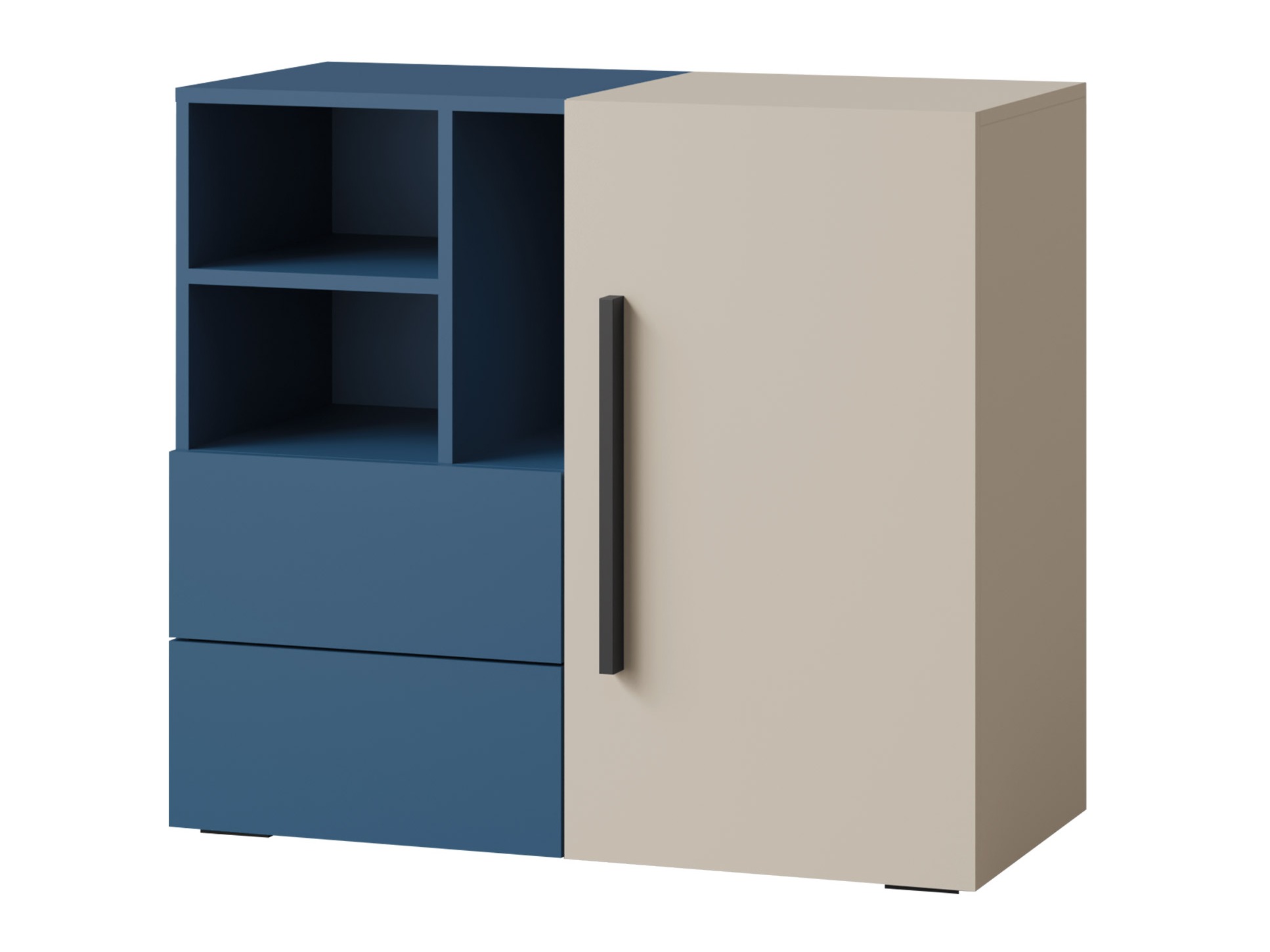 Chest of drawers Etruva 107 (Cashmere + Blue)