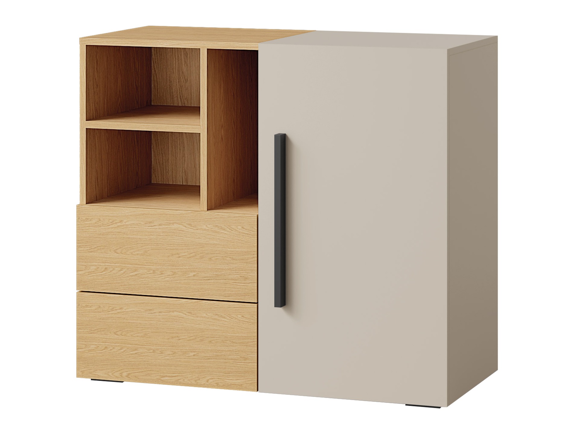 Chest of drawers Etruva 107 (Cashmere + Oak)