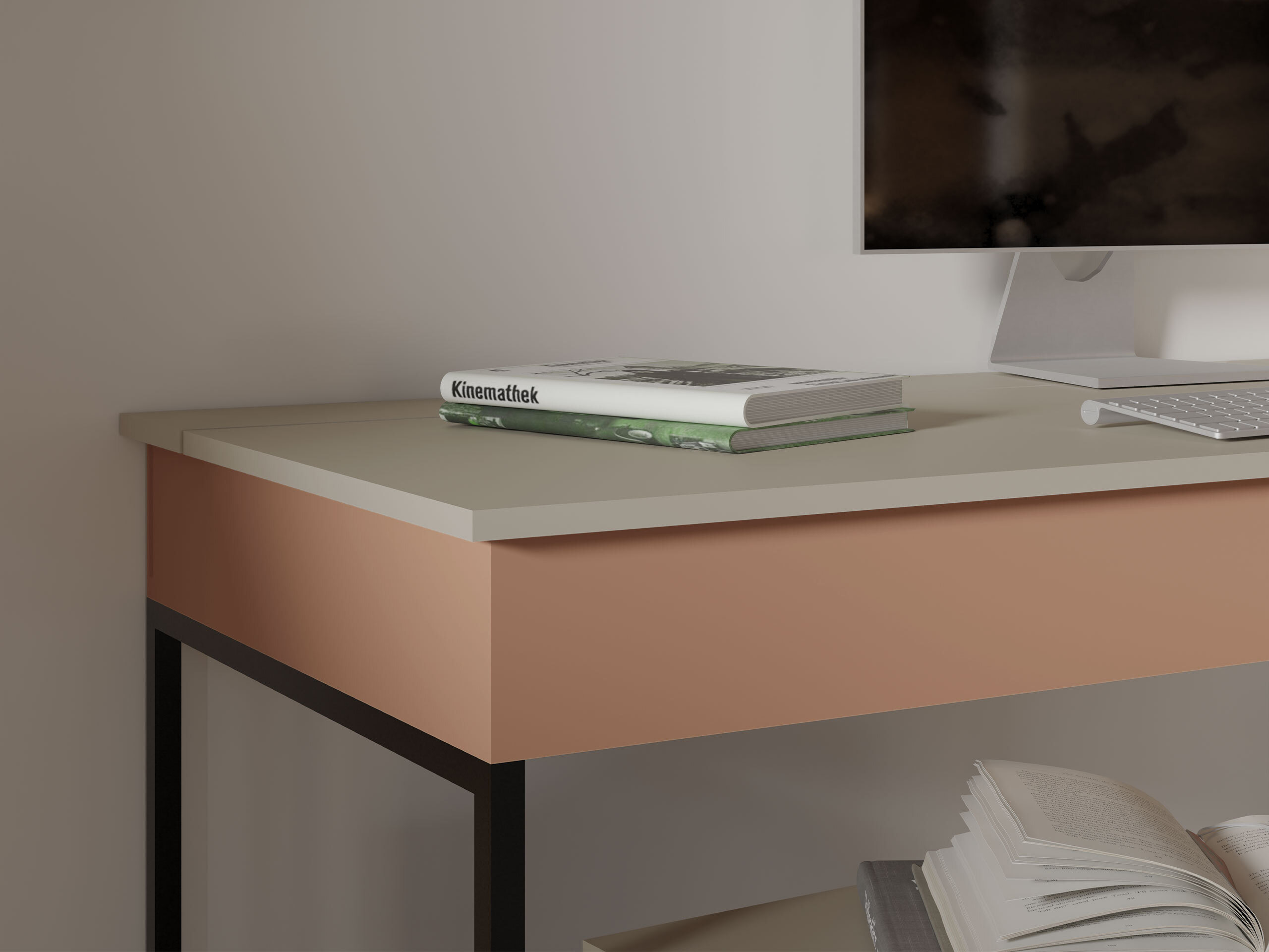 Desk Etruva 109 (Cashmere + Blue)