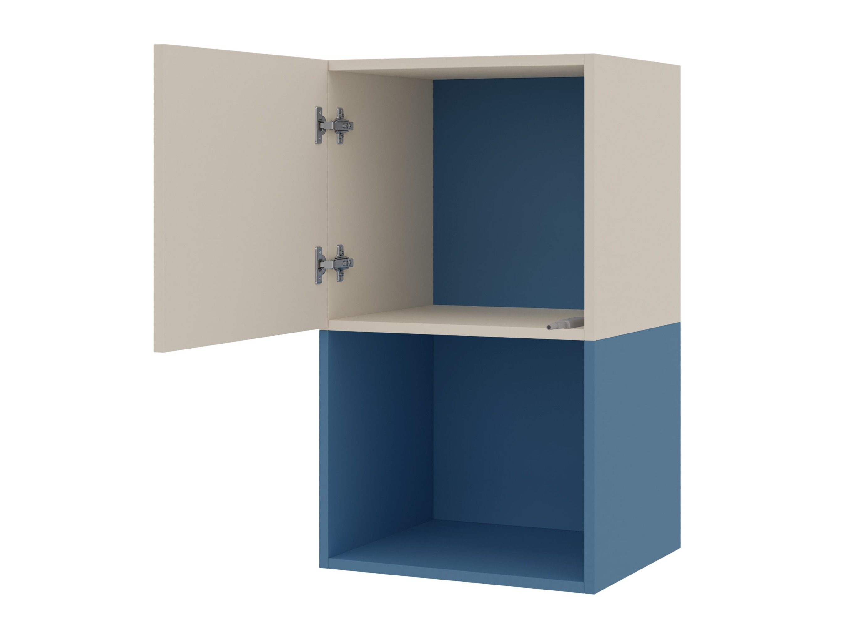 Wall cabinet Etruva 113 (Cashmere + Blue)