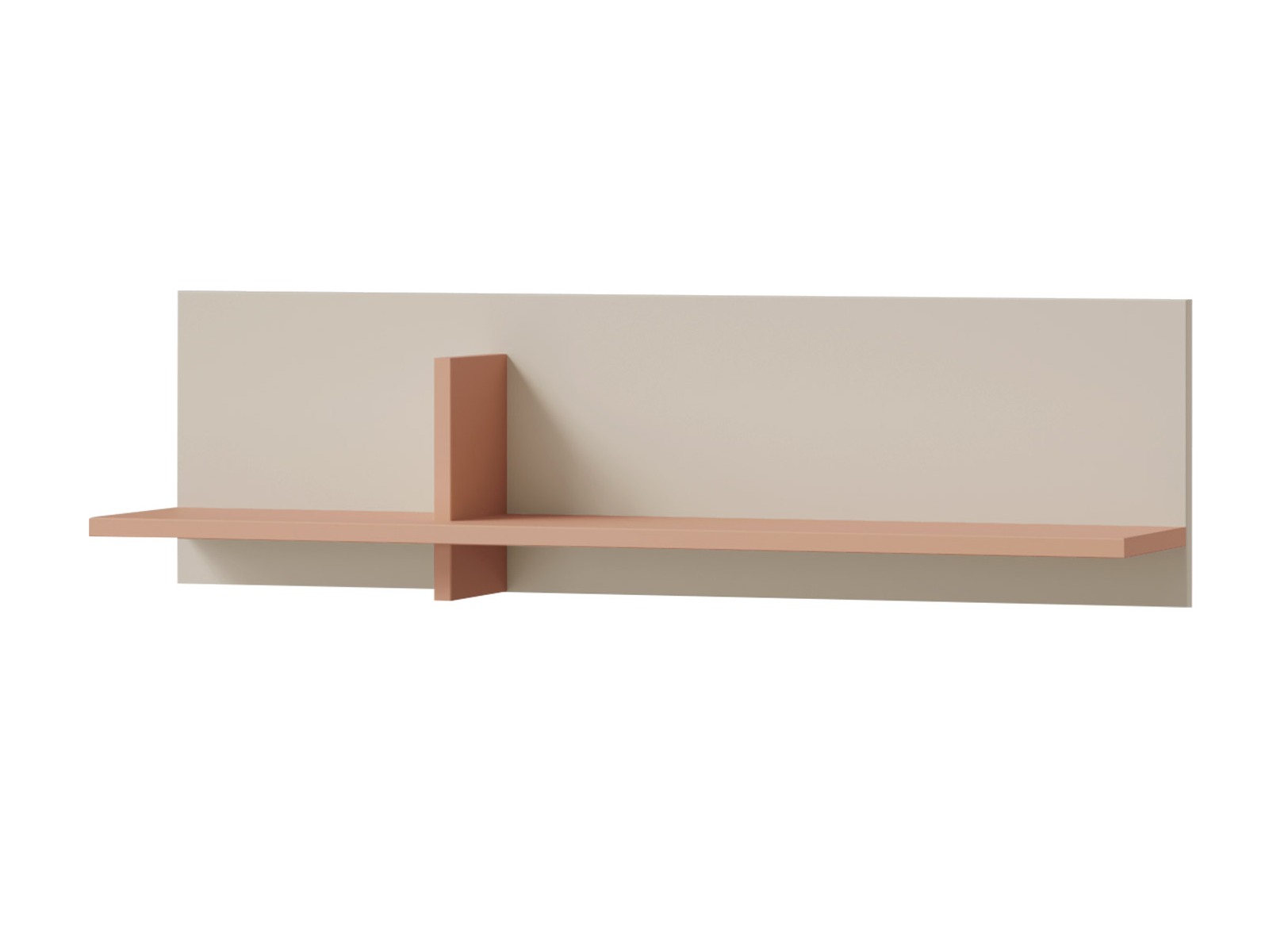 Wall shelf Etruva 115 (Cashmere + Pink)