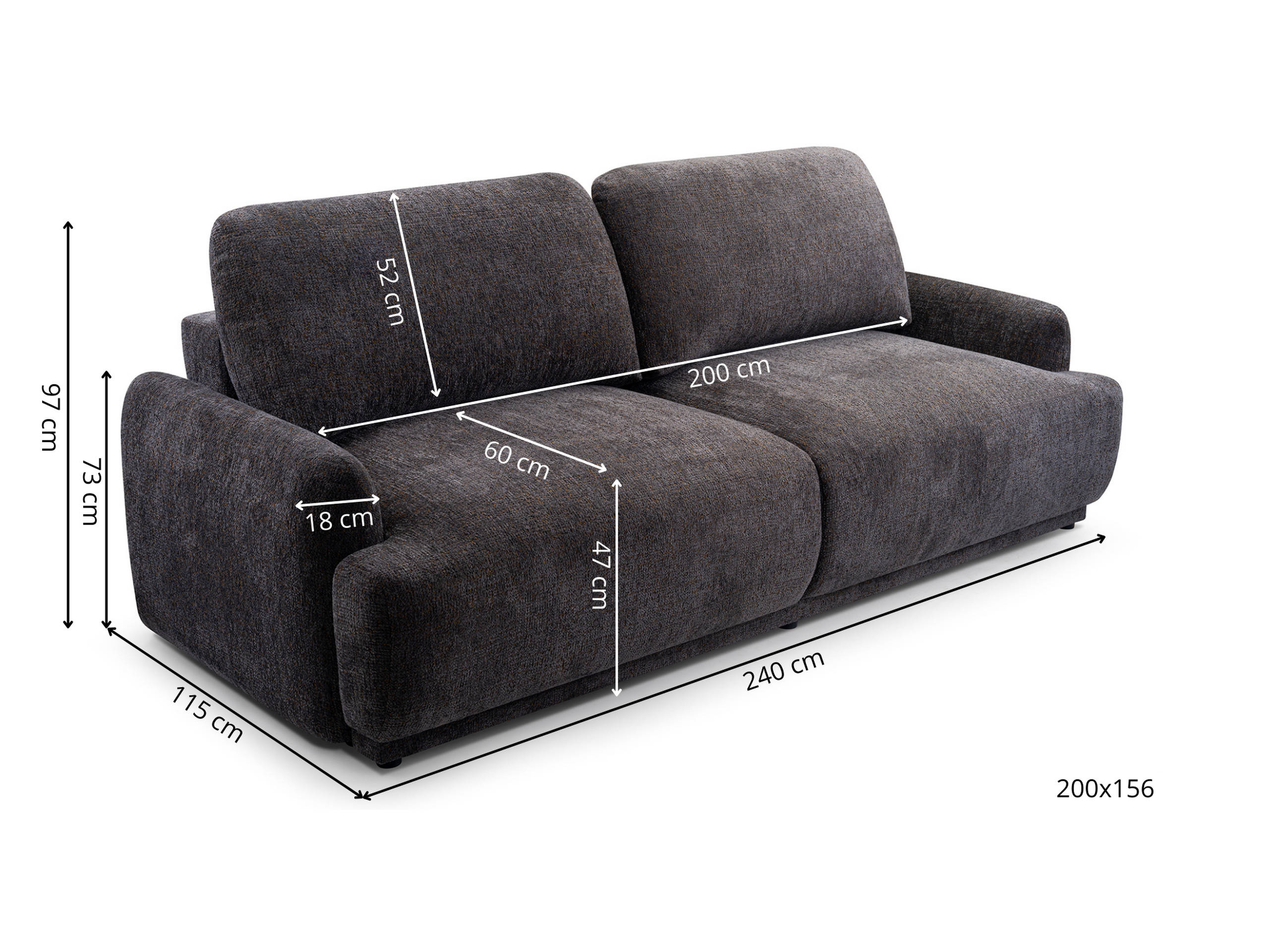 Sofa bed Lufkin 113 (Bello 03)